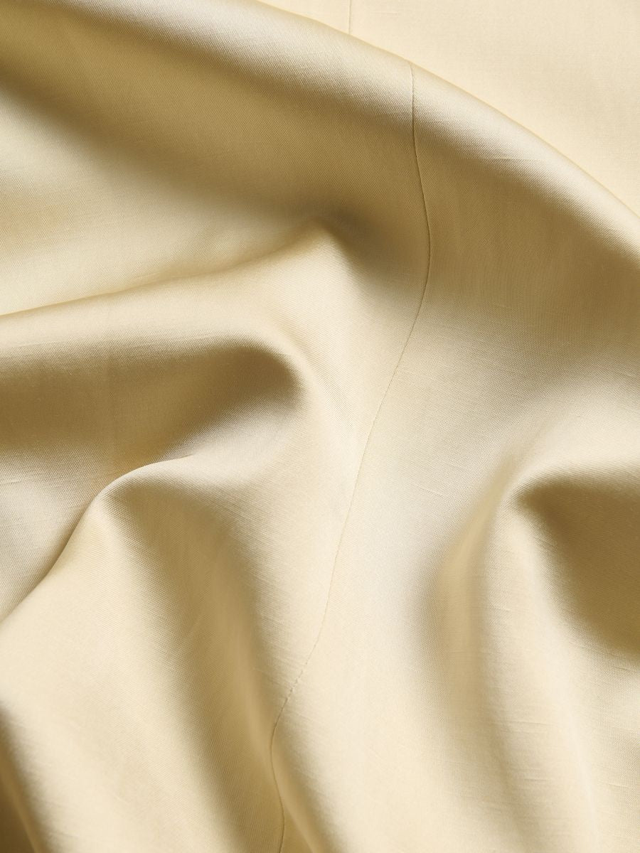 Linen blend satin blazer