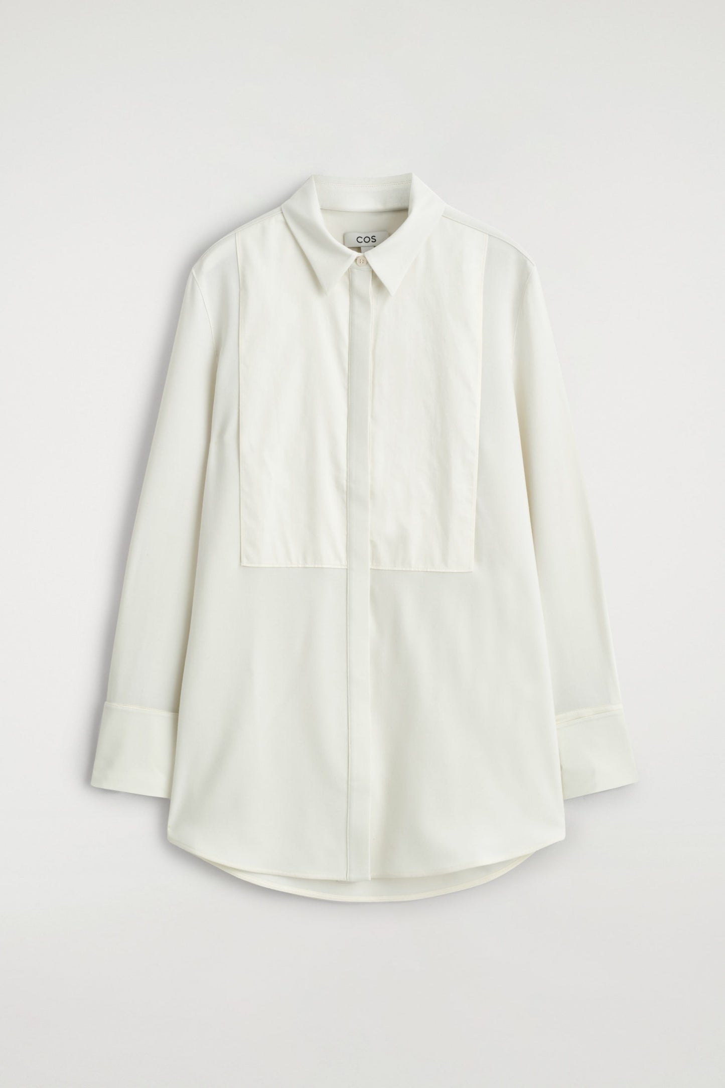Wool-Blend Tuxedo Shirt