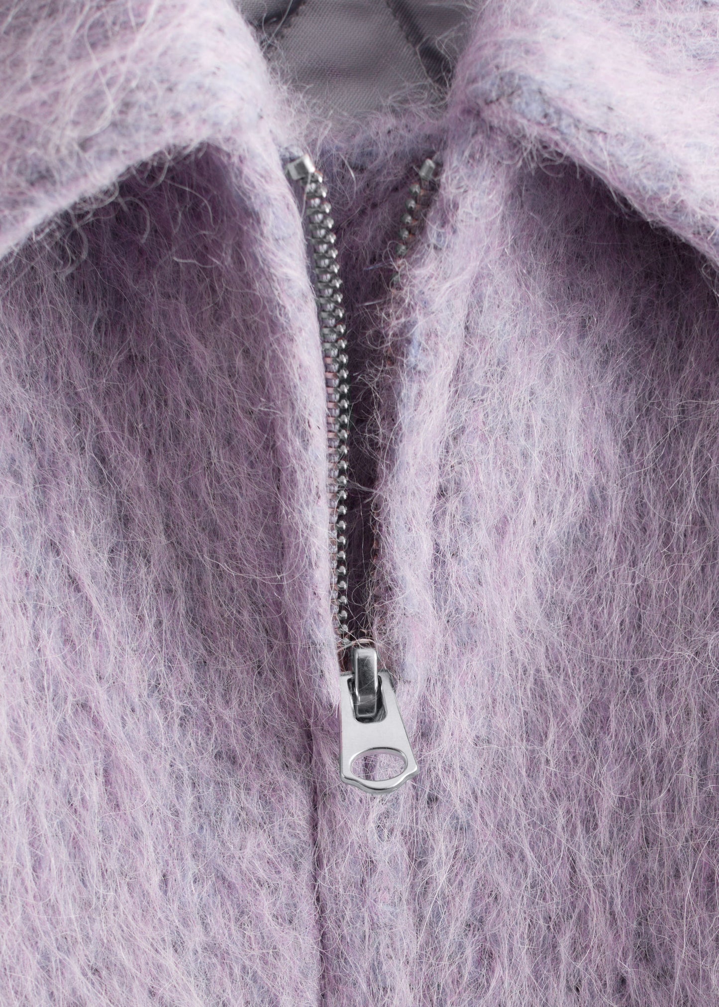 Cropped Wool Bomber Jacket