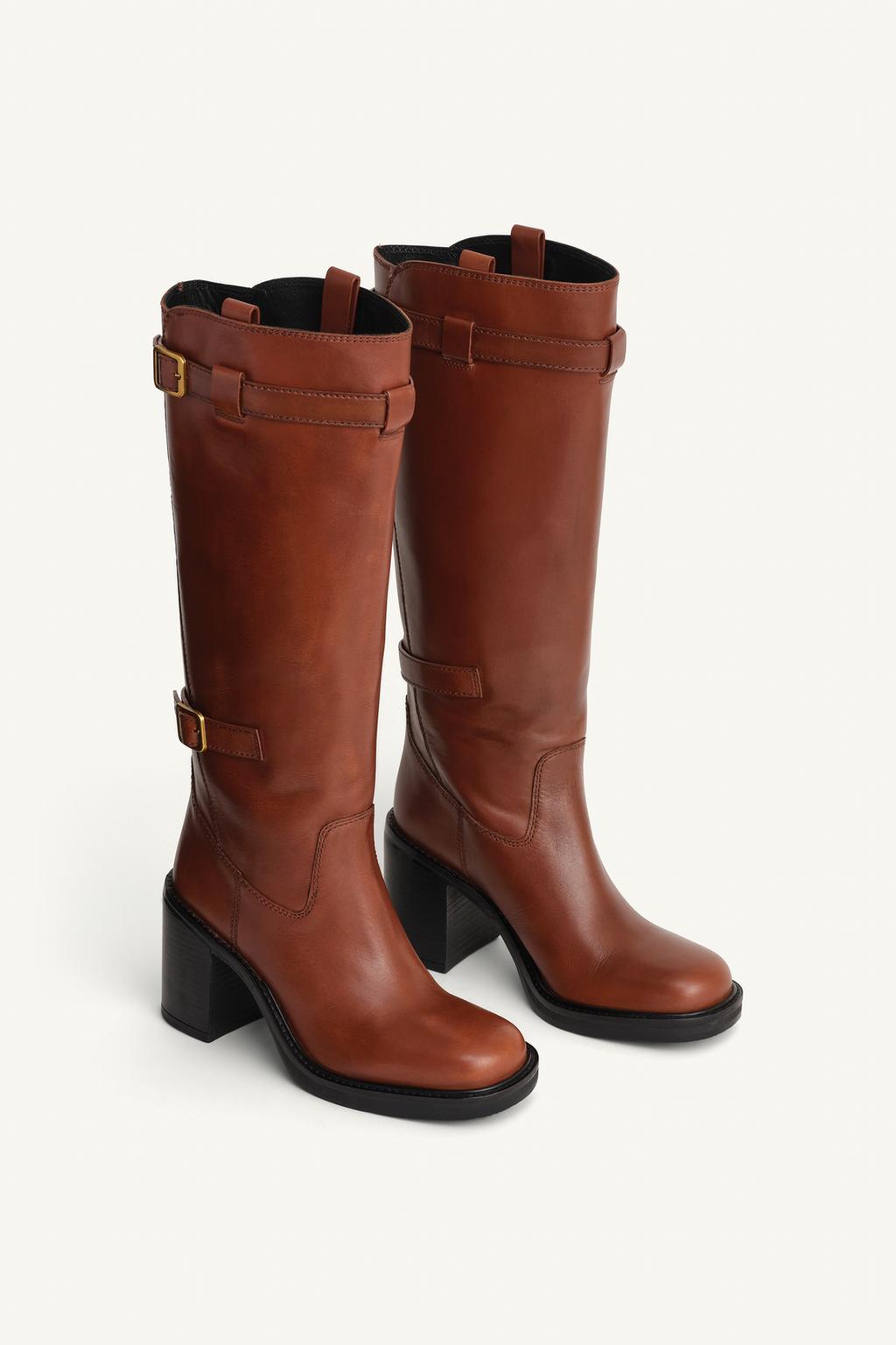 Leather Buckle Boots Limited Edition