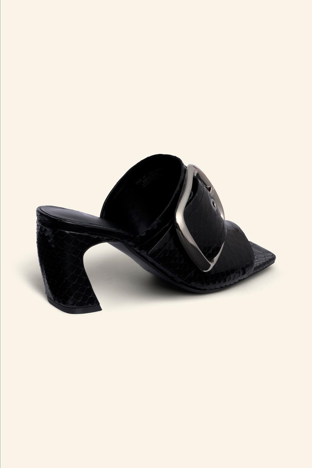 Limited edition leather maxi buckle sandals