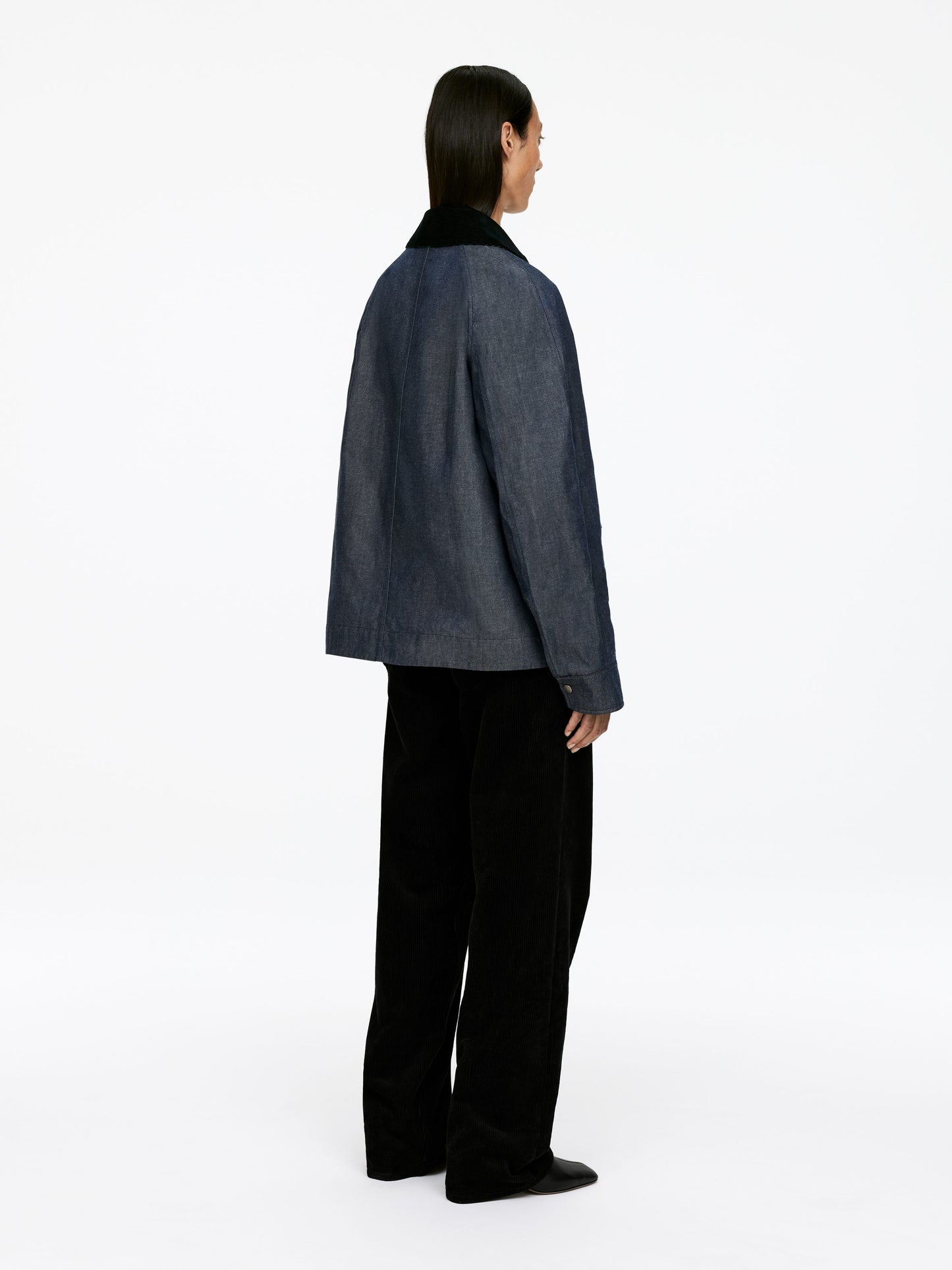 ARKET and Barbour Dry-Waxed Denim Jacket