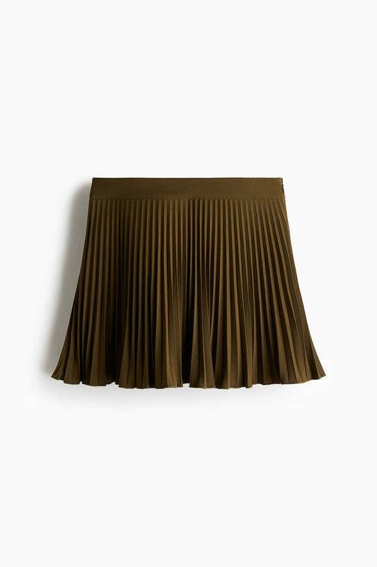 Pleated mini skort