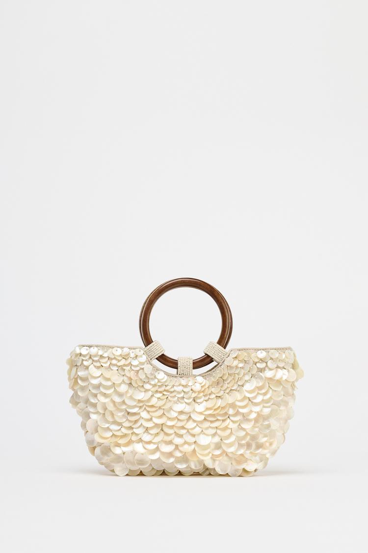 Pearlescent Appliqué Bag