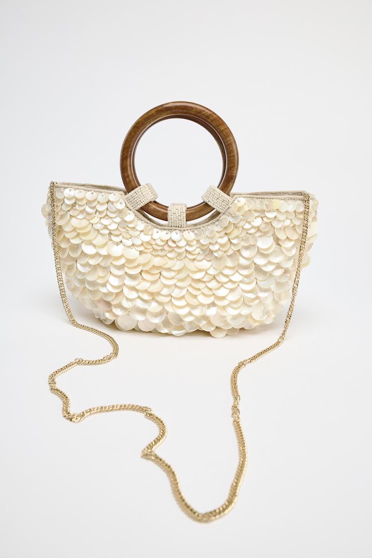 Pearlescent Appliqué Bag