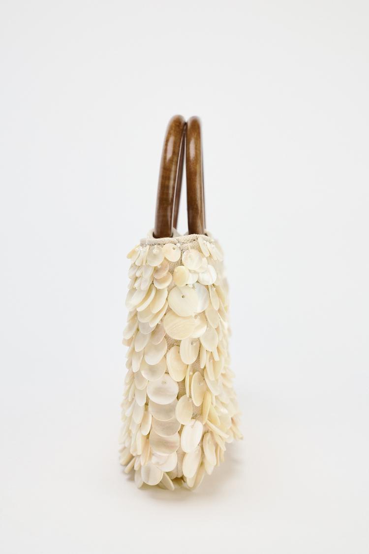 Pearlescent Appliqué Bag