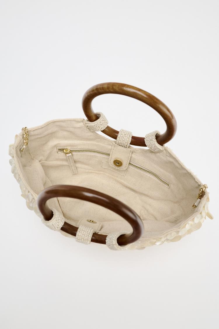 Pearlescent Appliqué Bag