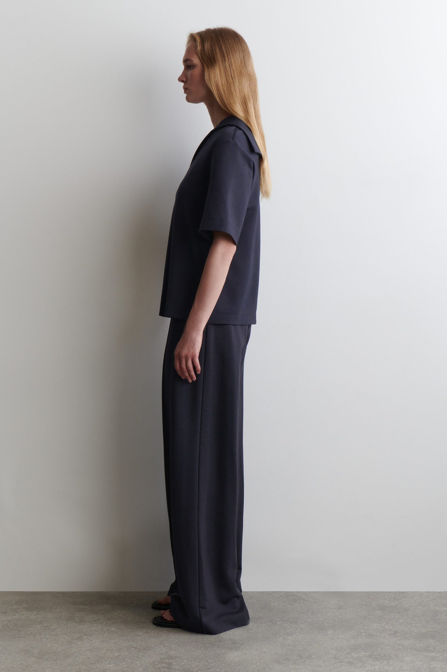 Modal Wide-Leg Trousers