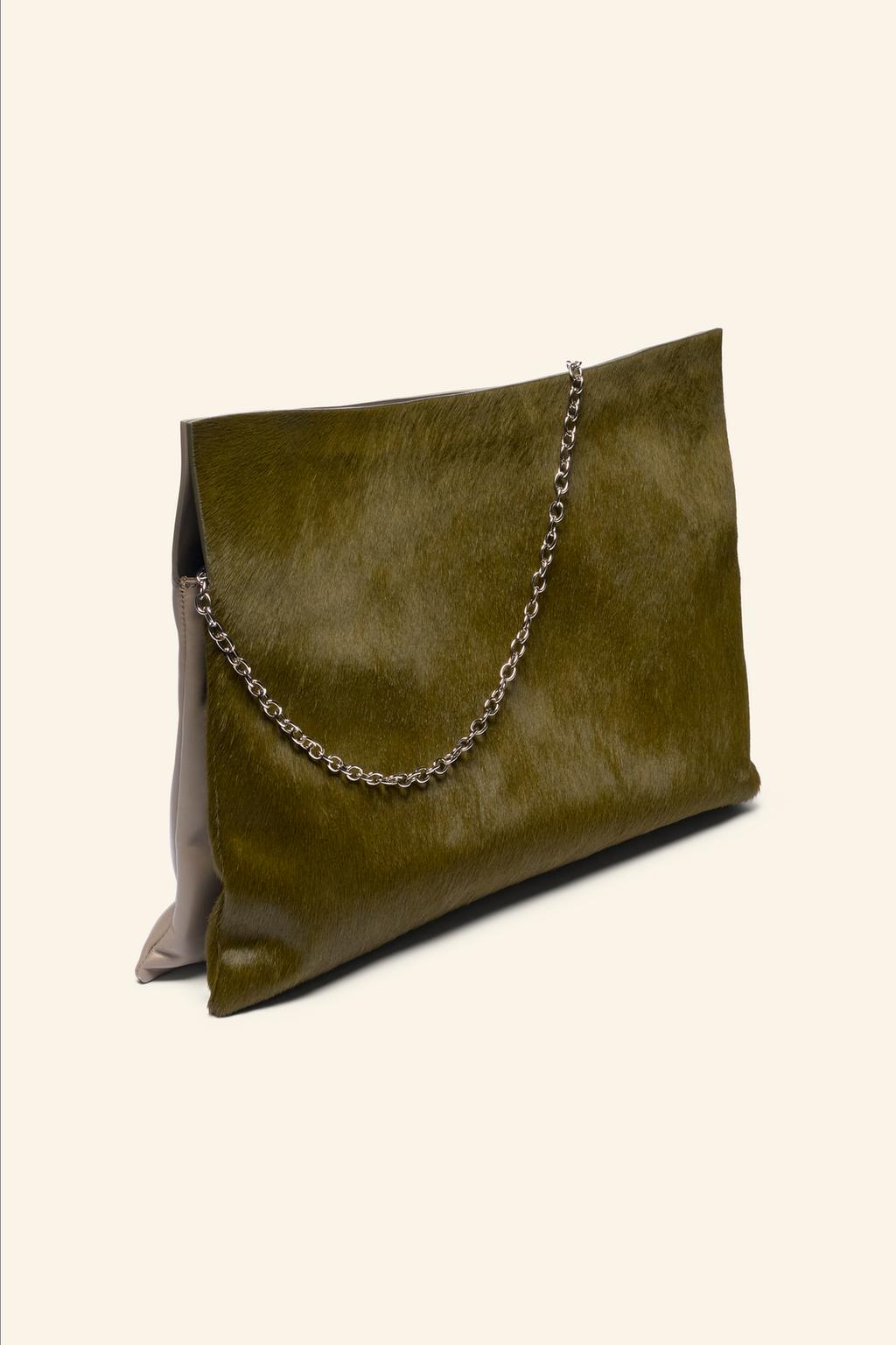 Limited edition leather clutch bag