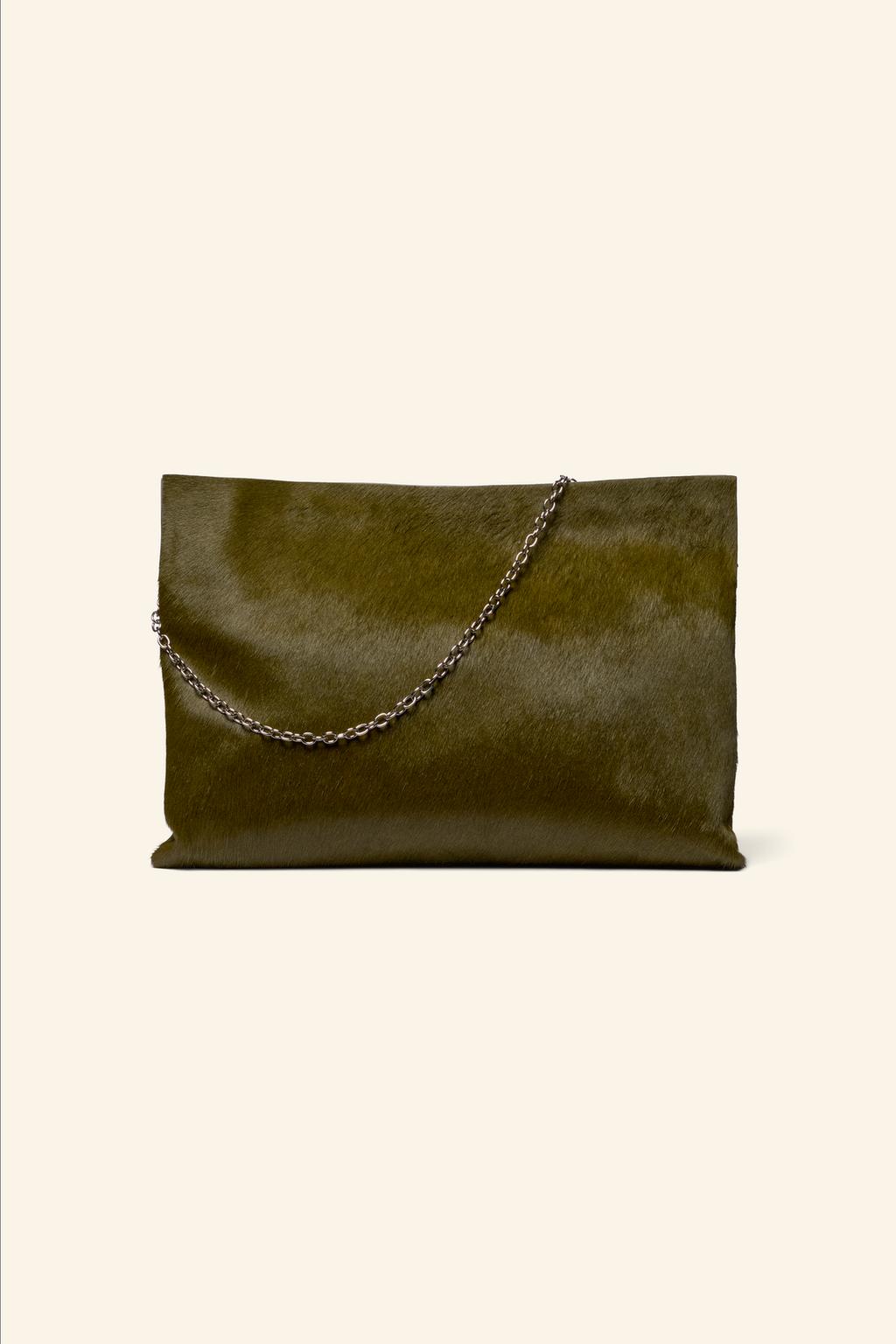 Limited edition leather clutch bag