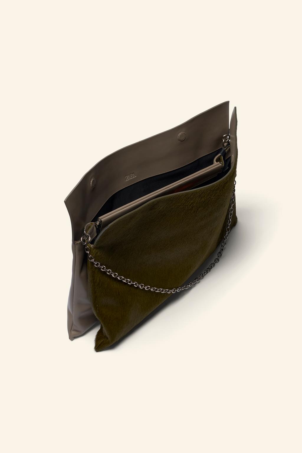 Limited edition leather clutch bag