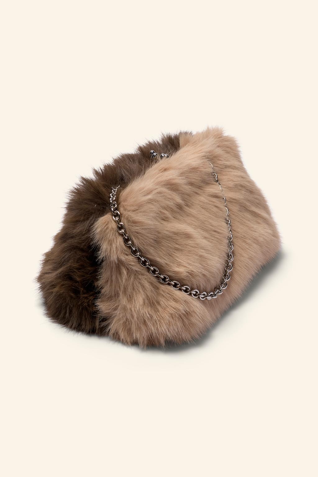Limited edition faux fur handbag
