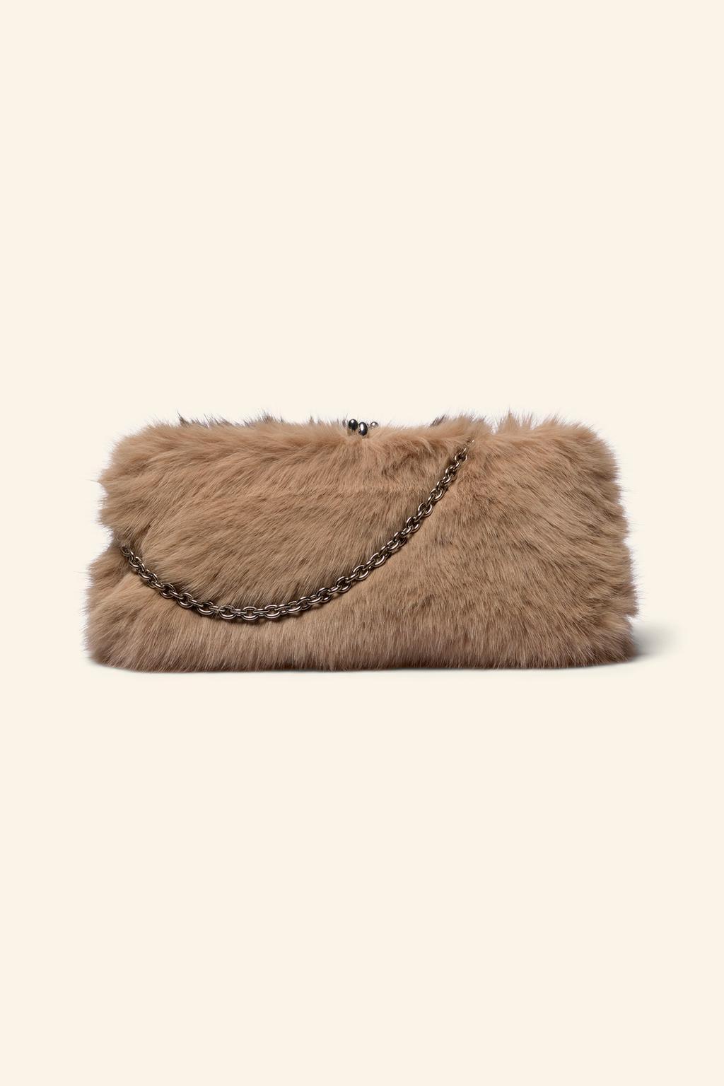 Limited edition faux fur handbag