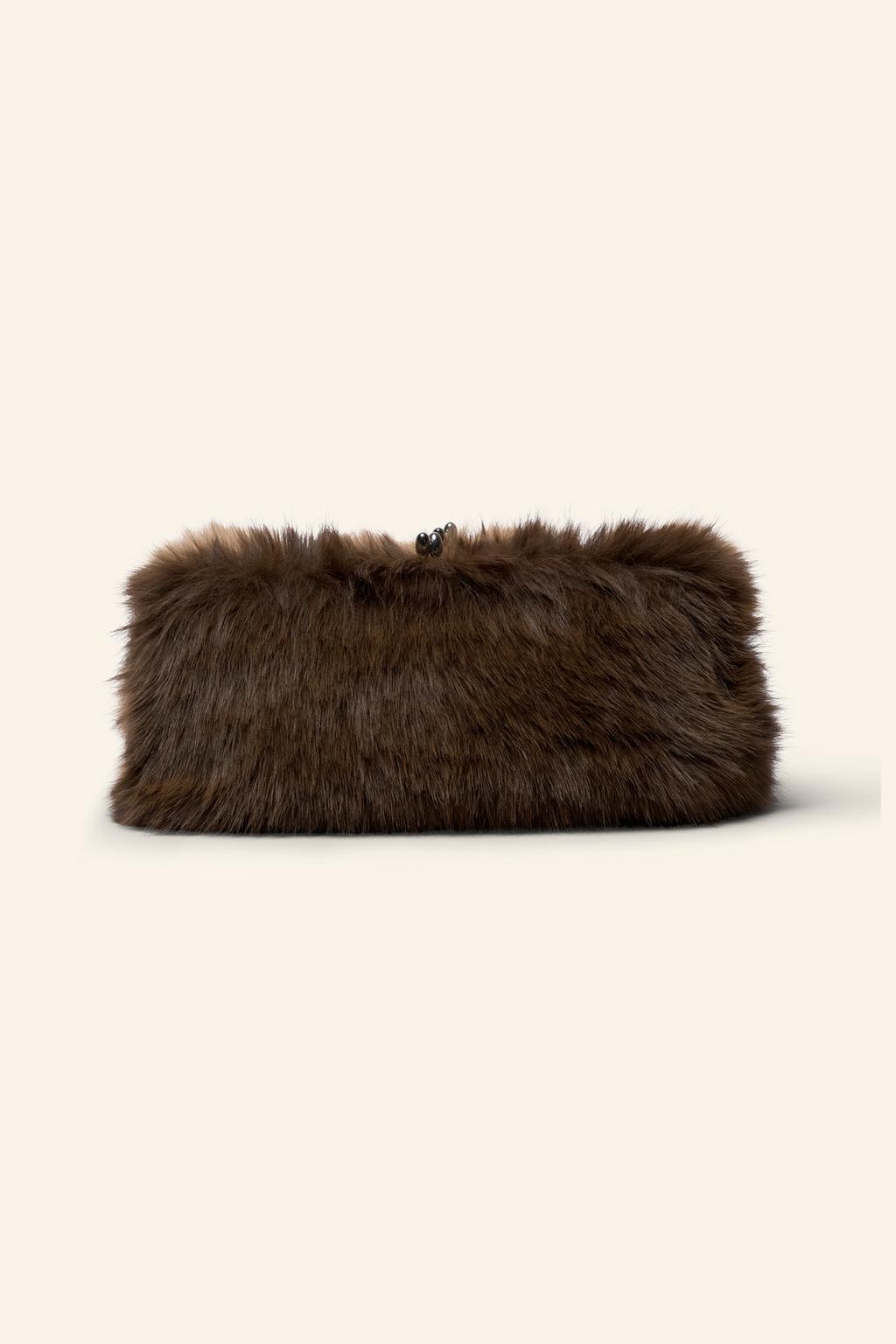 Limited edition faux fur handbag