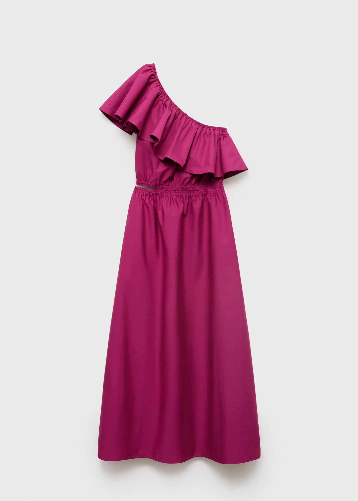 Asymmetrical dress with cut-out