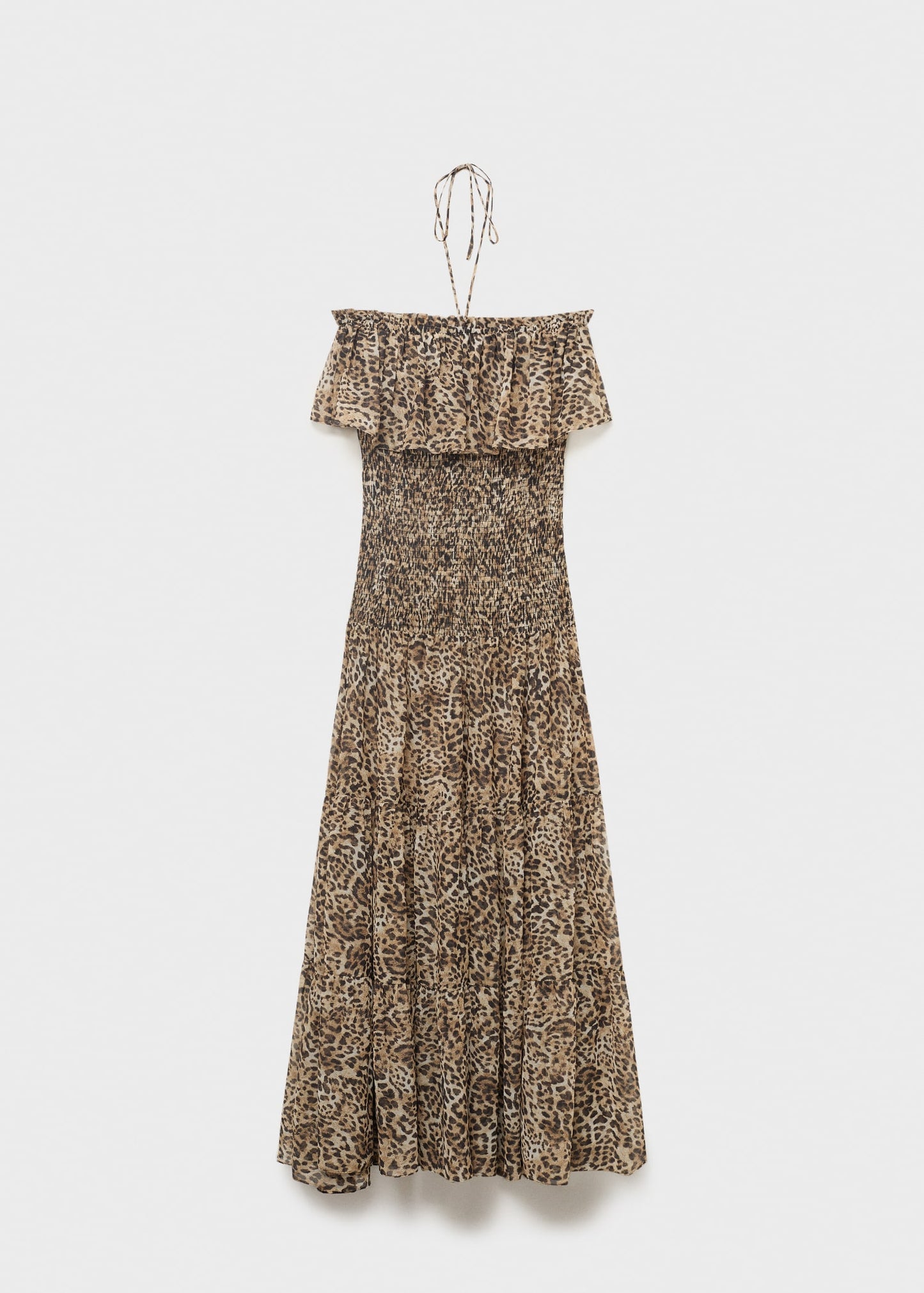 Leopard-print maxi-dress
