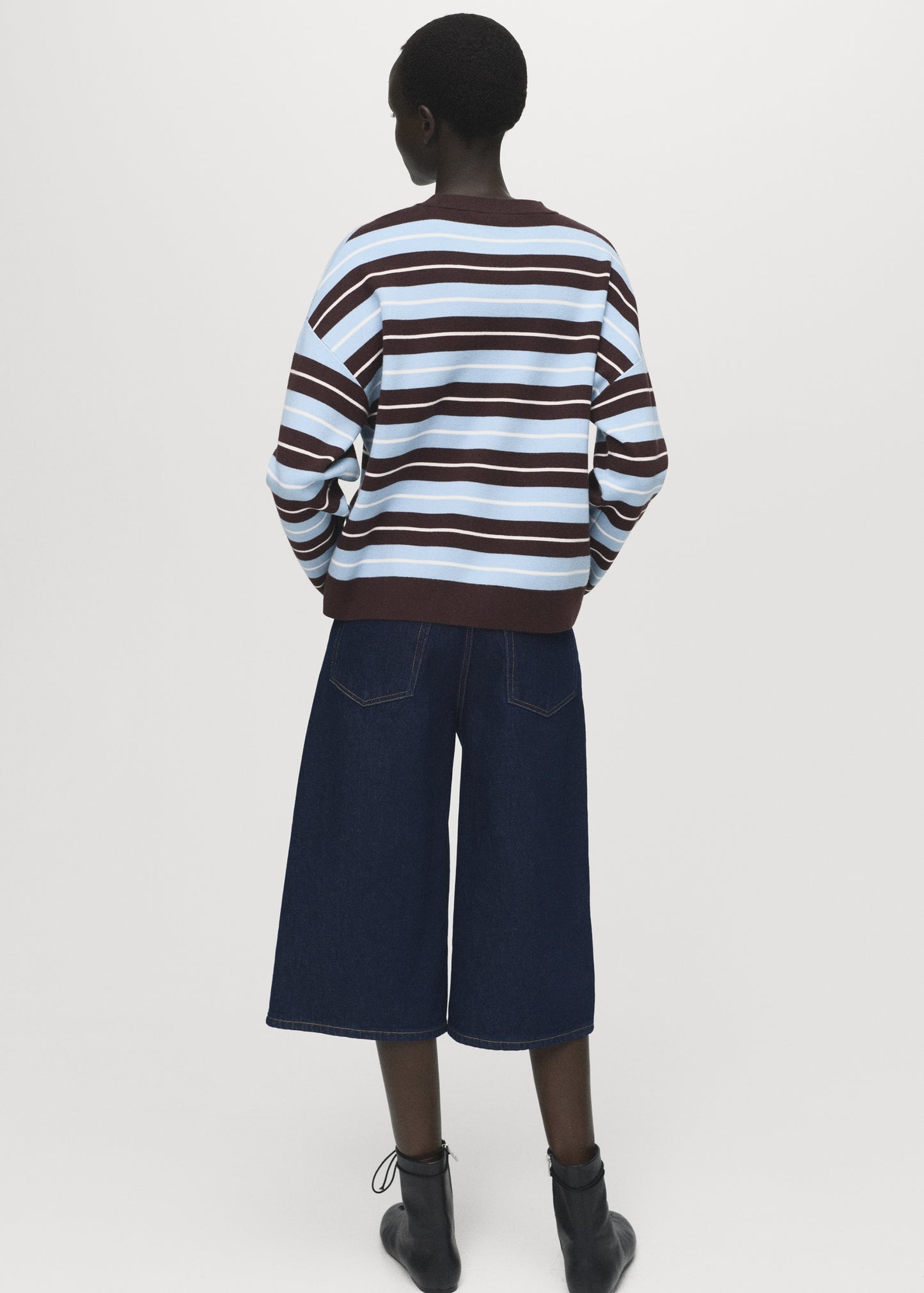 Oversized striped sweater