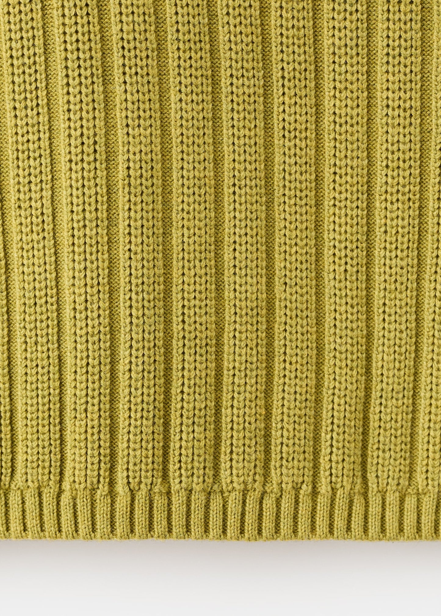 Polo-neck ribbed sweater