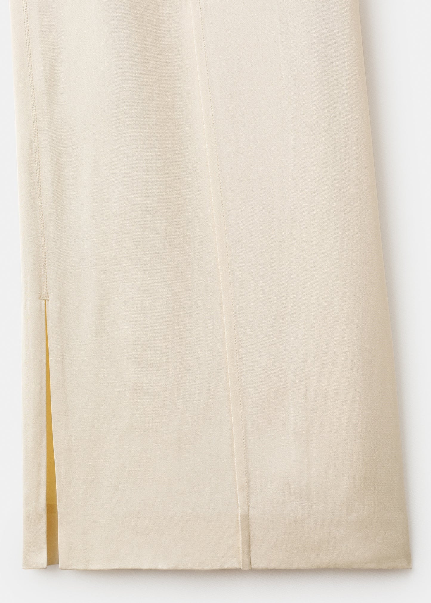 Satin trousers with side openings