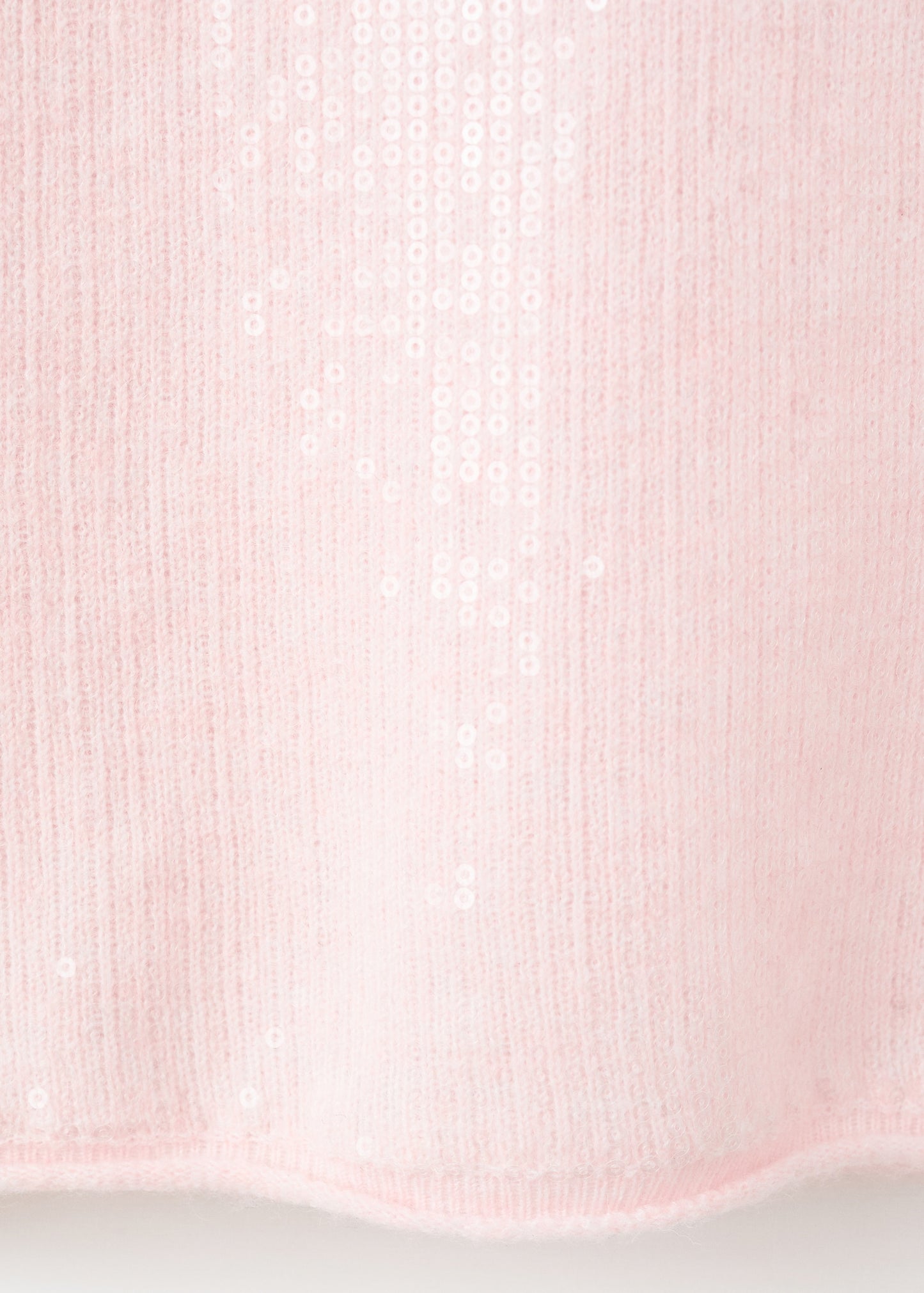 Short-sleeved sequin sweater