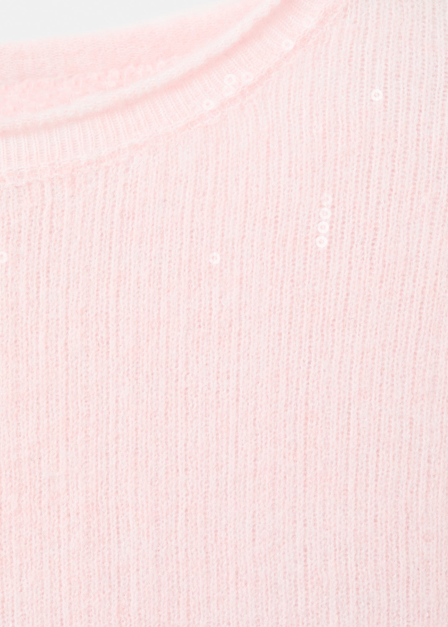 Short-sleeved sequin sweater