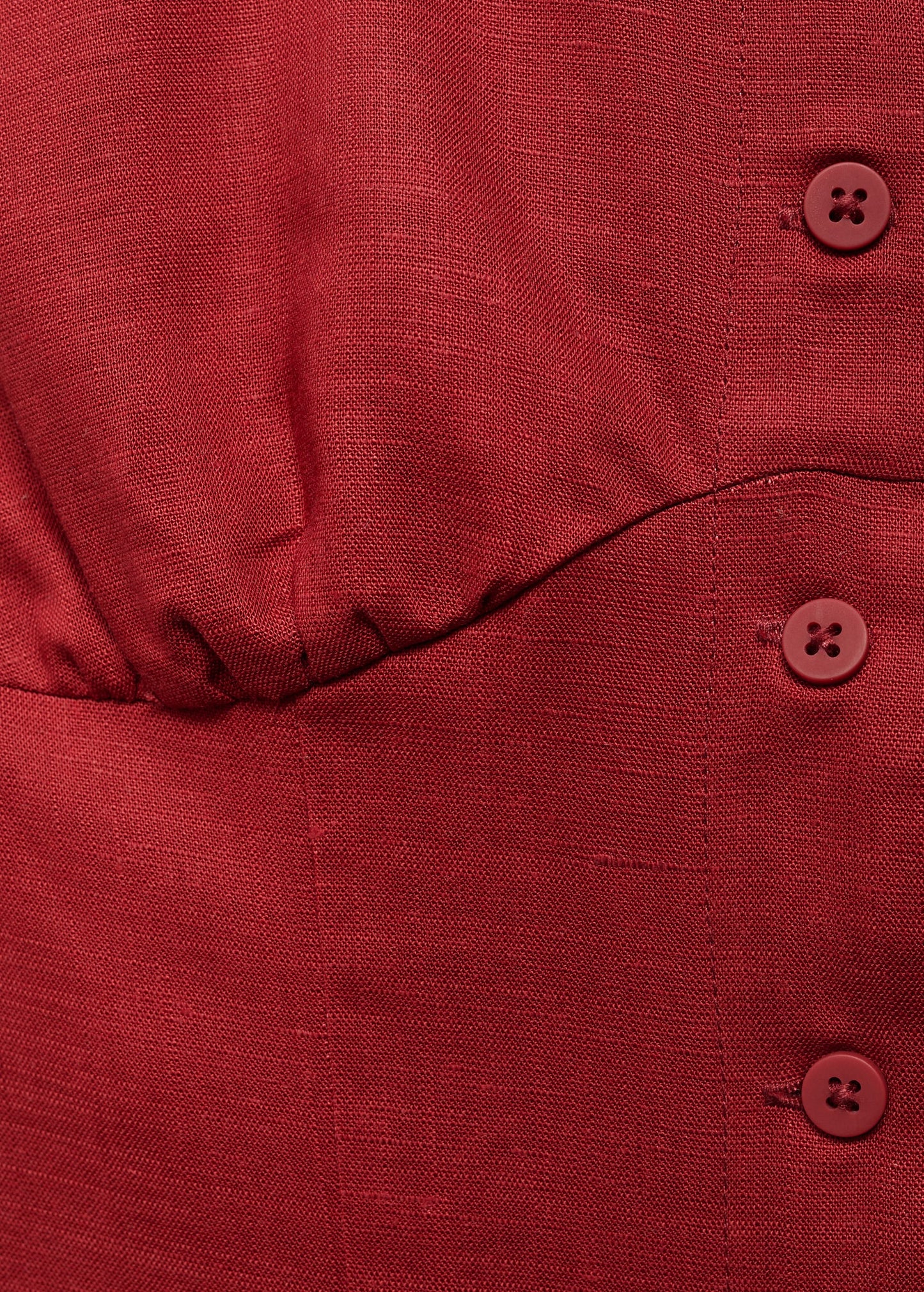 Buttoned midi dress
