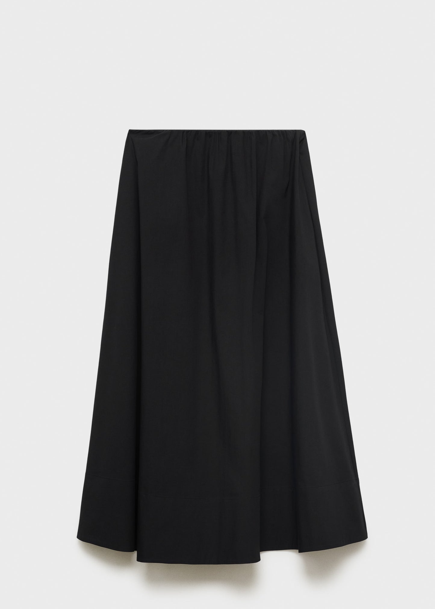 Flared cotton skirt