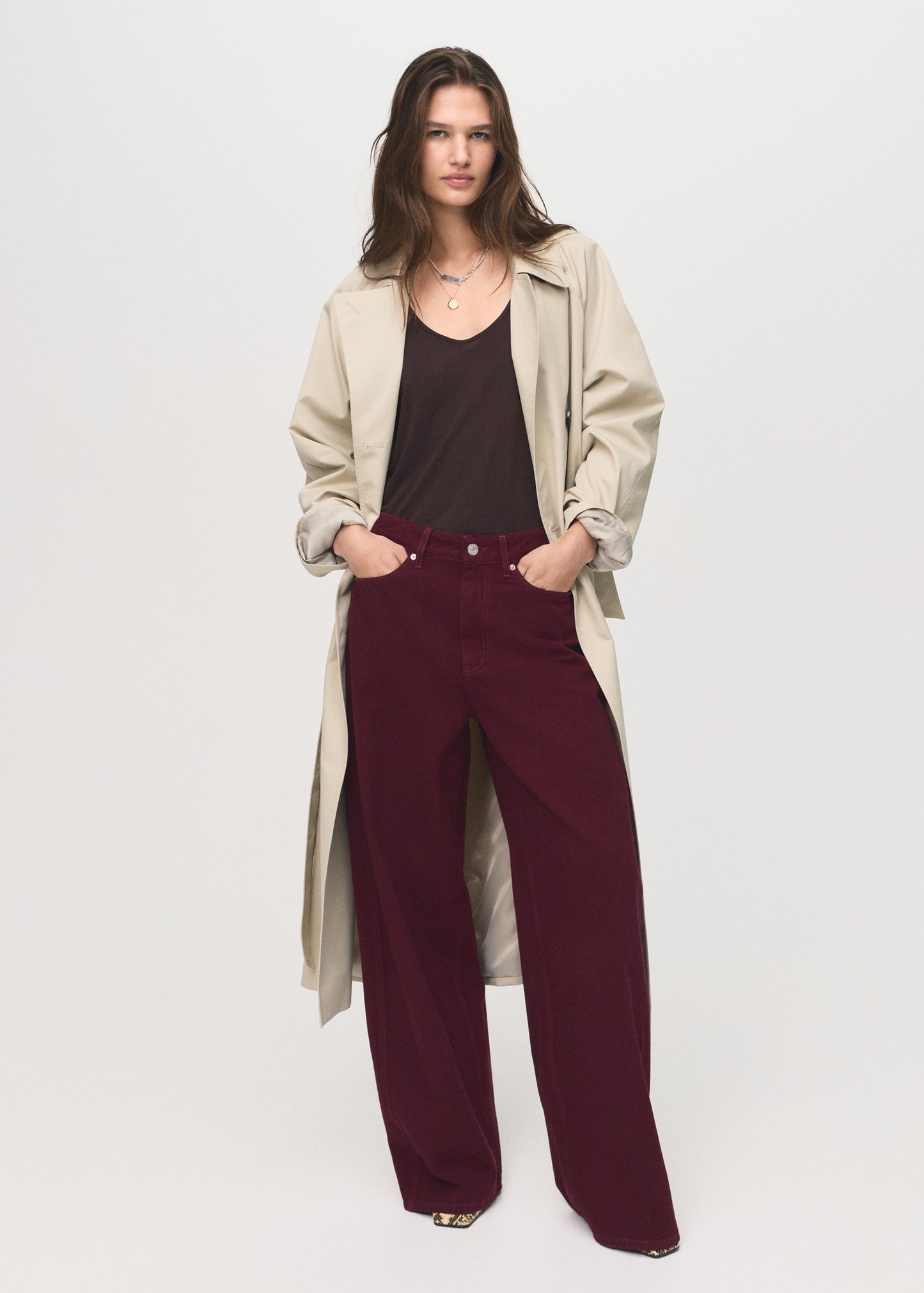 High-rise balloon jeans