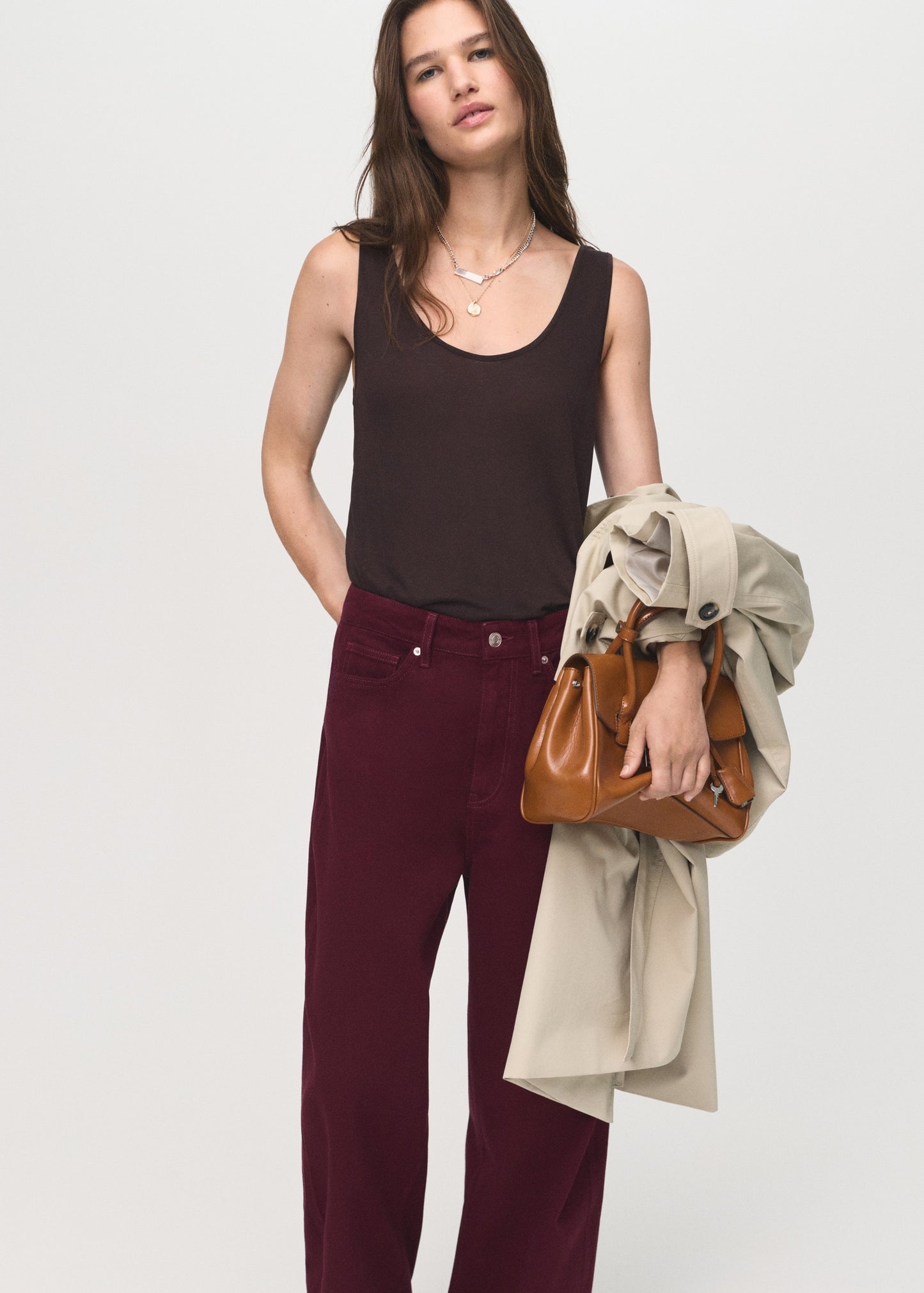 High-rise balloon jeans