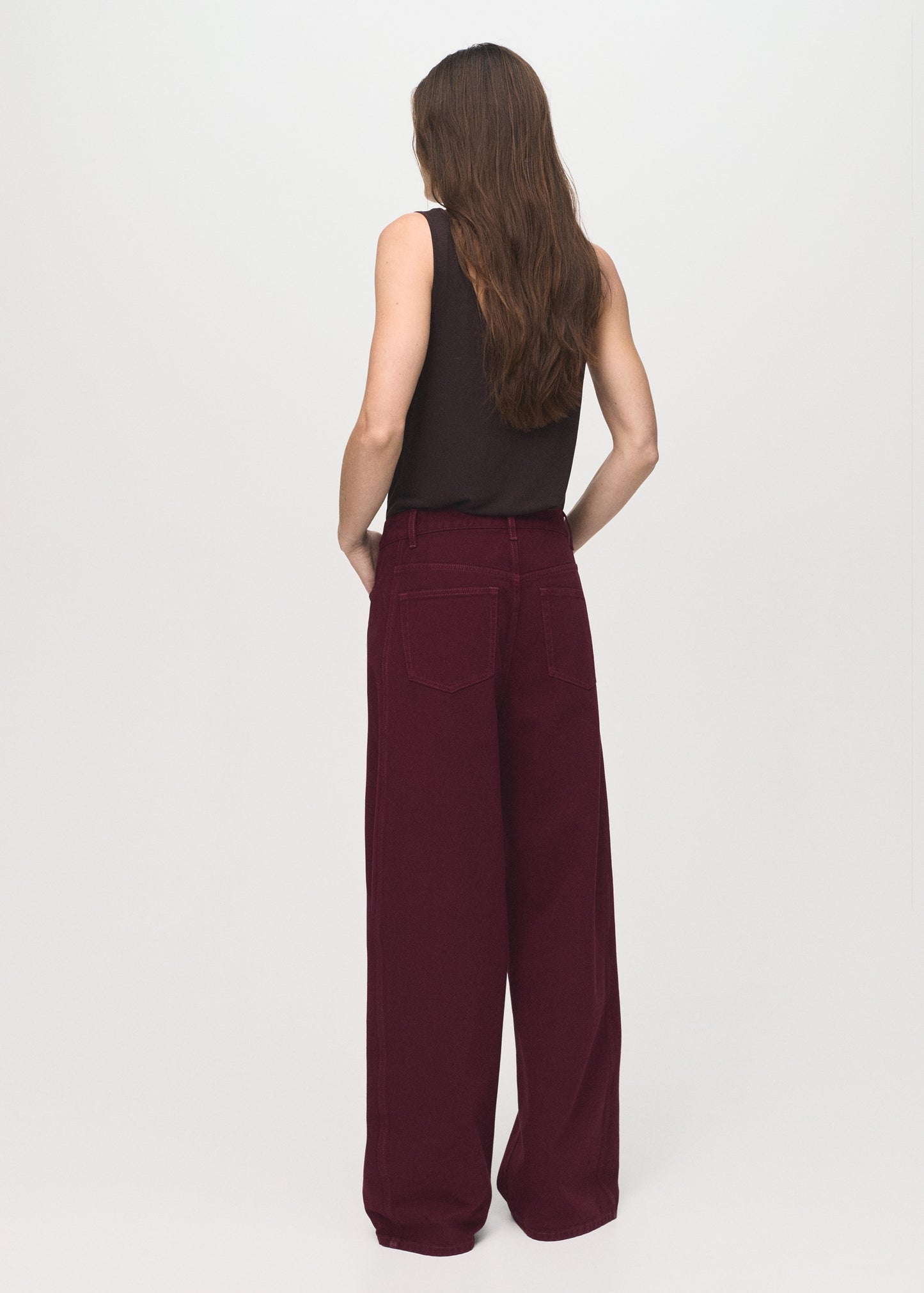 High-rise balloon jeans