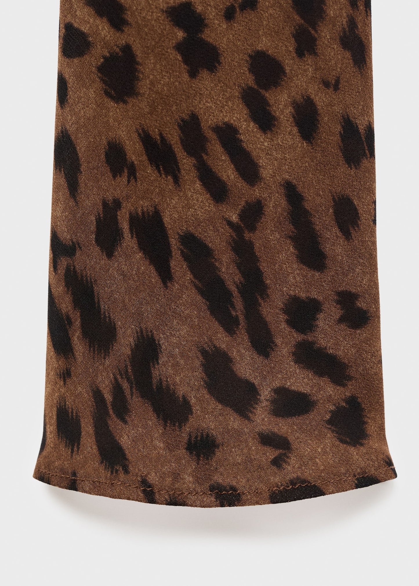 Long sleeve leopard dress