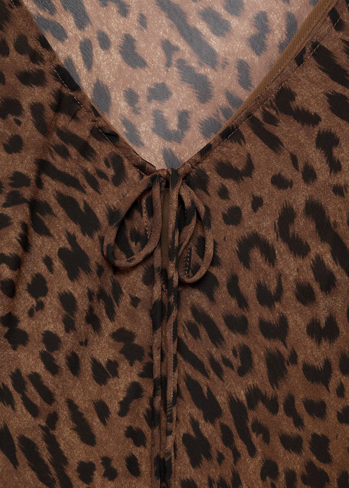 Long sleeve leopard dress