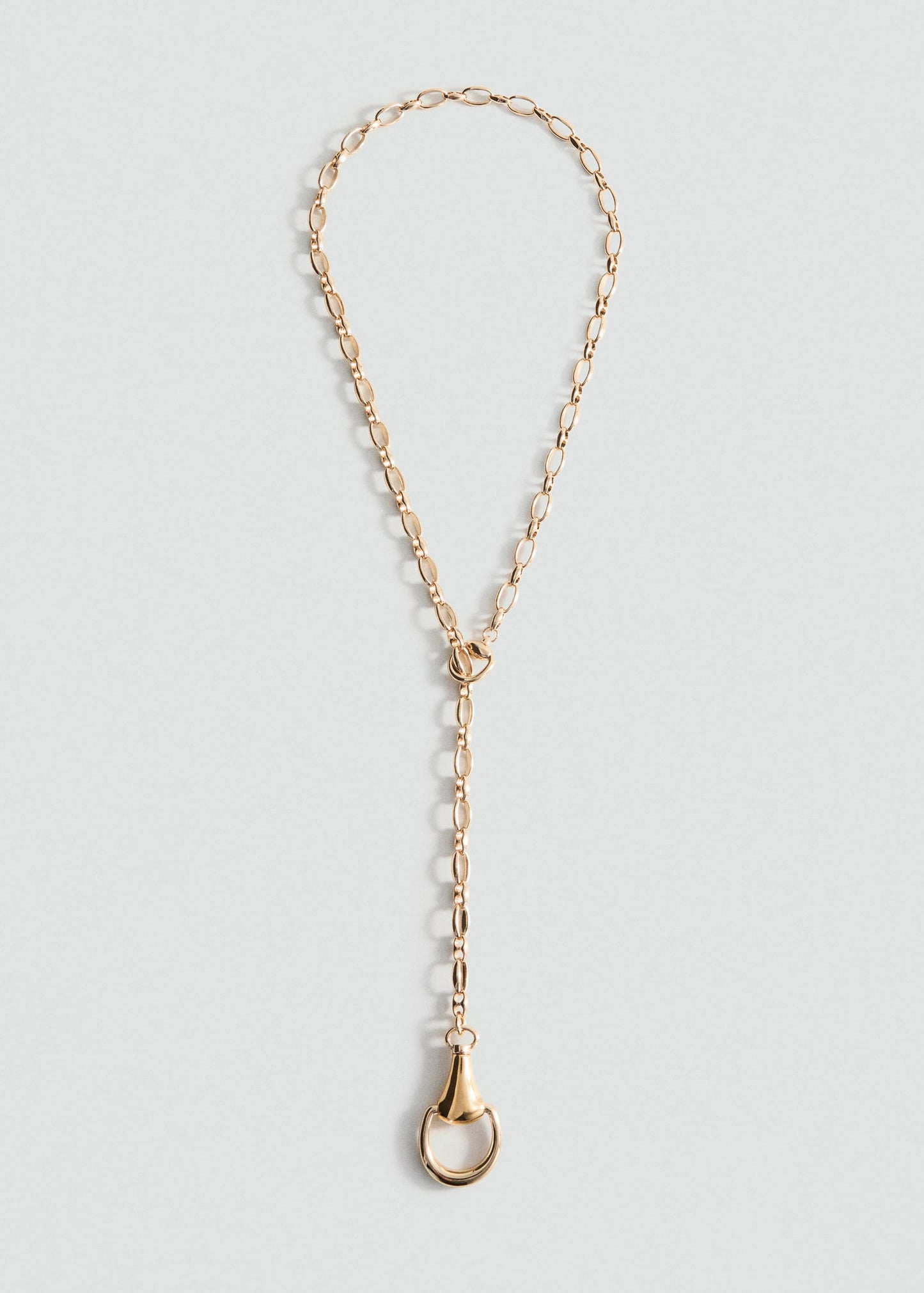 Metallic beaded pendant collar