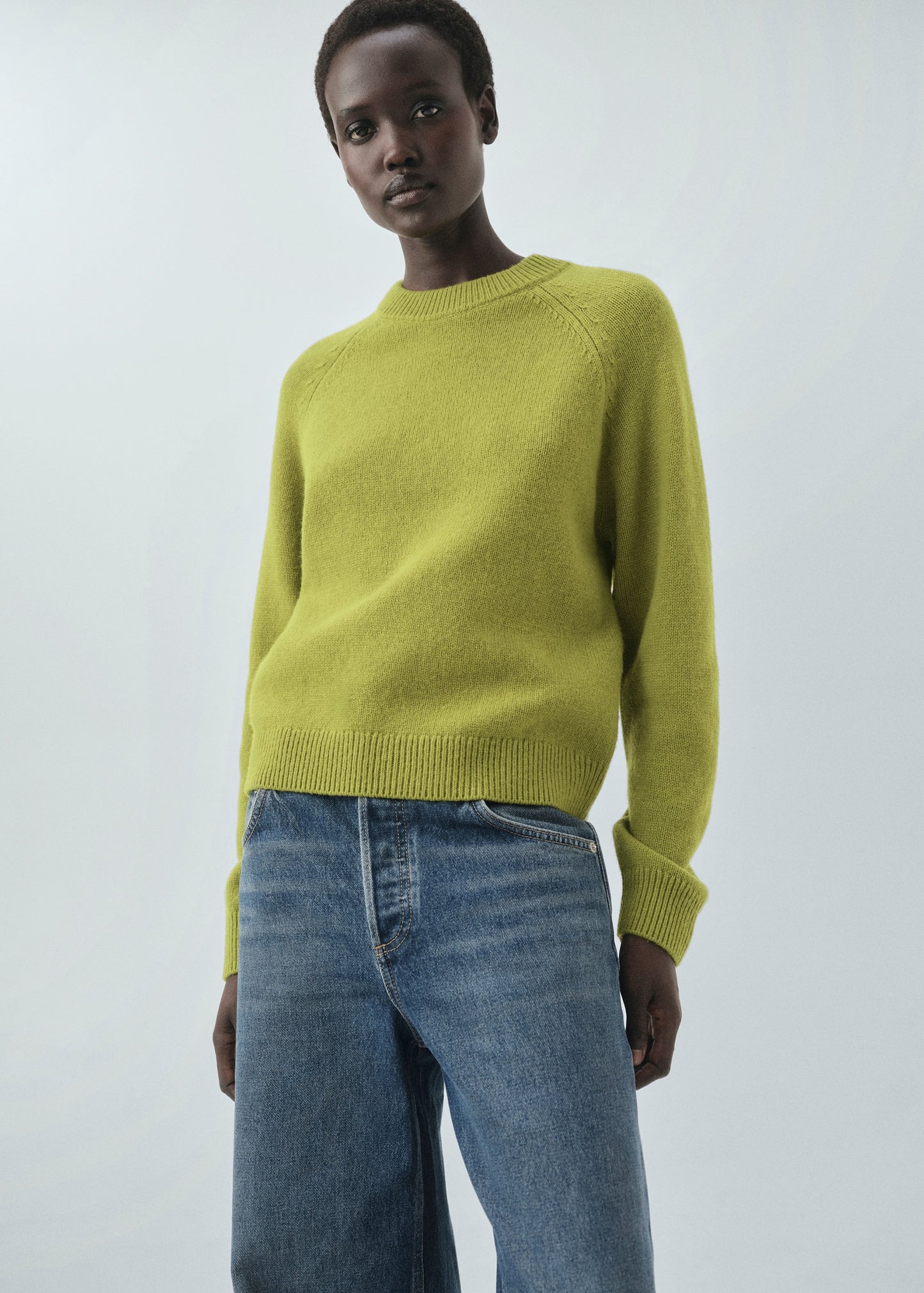 Chunky-knit wool sweater