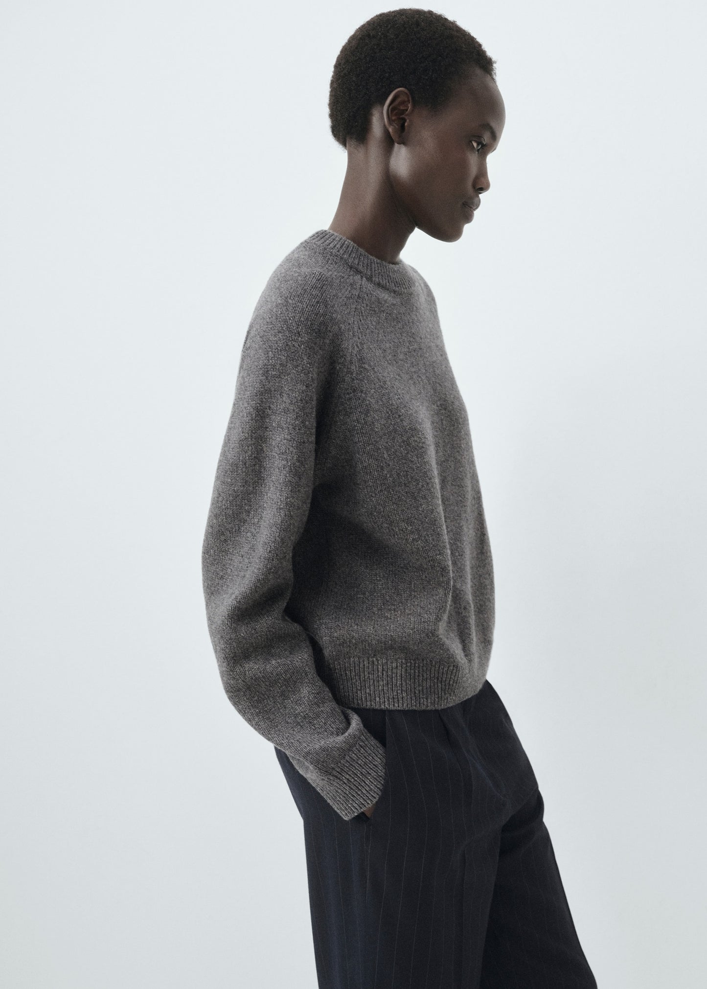 Chunky-knit wool sweater