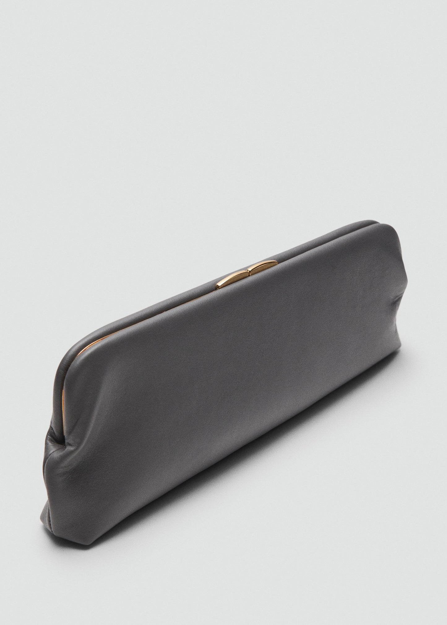 100% leather clutch