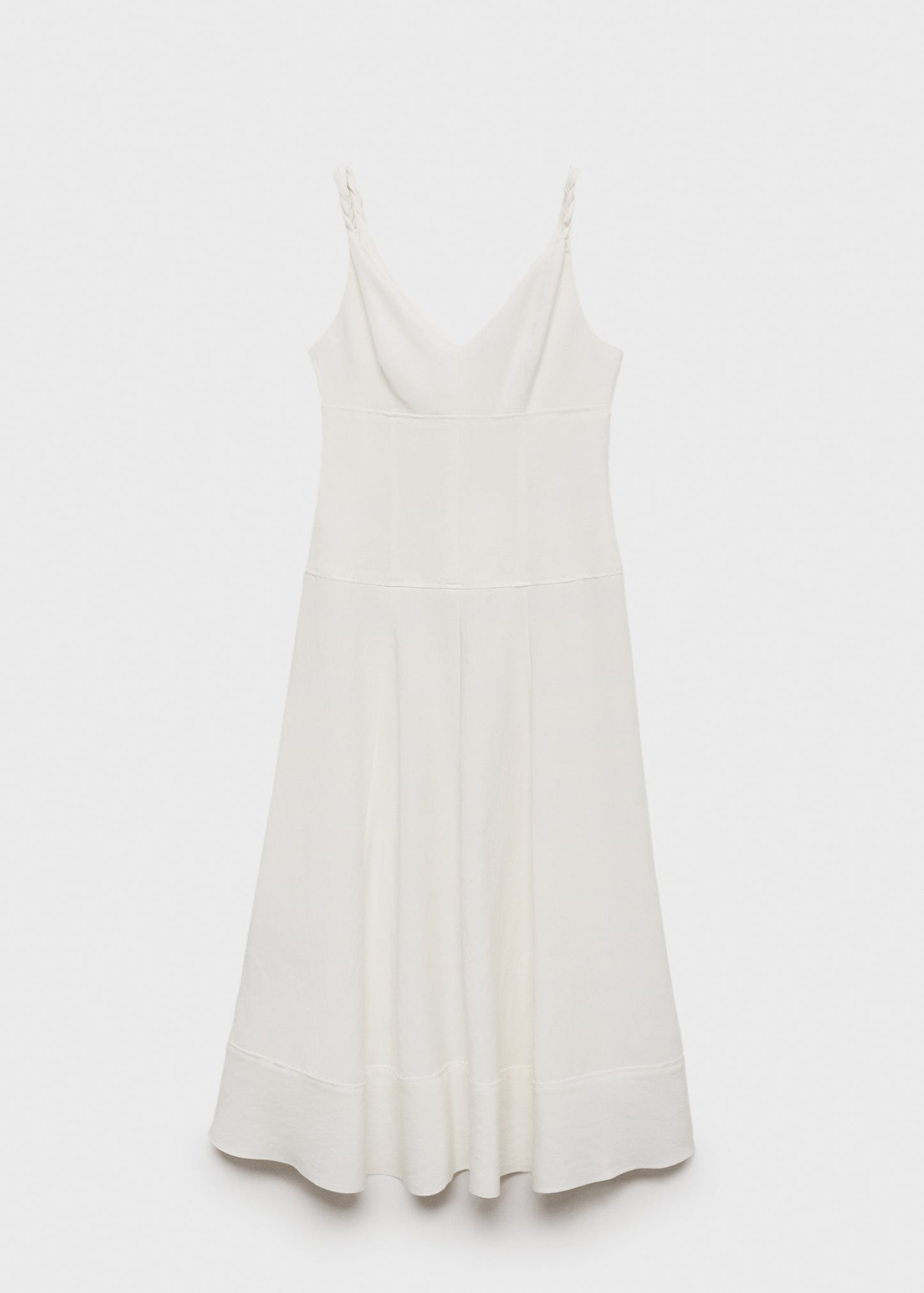 V-neckline long dress