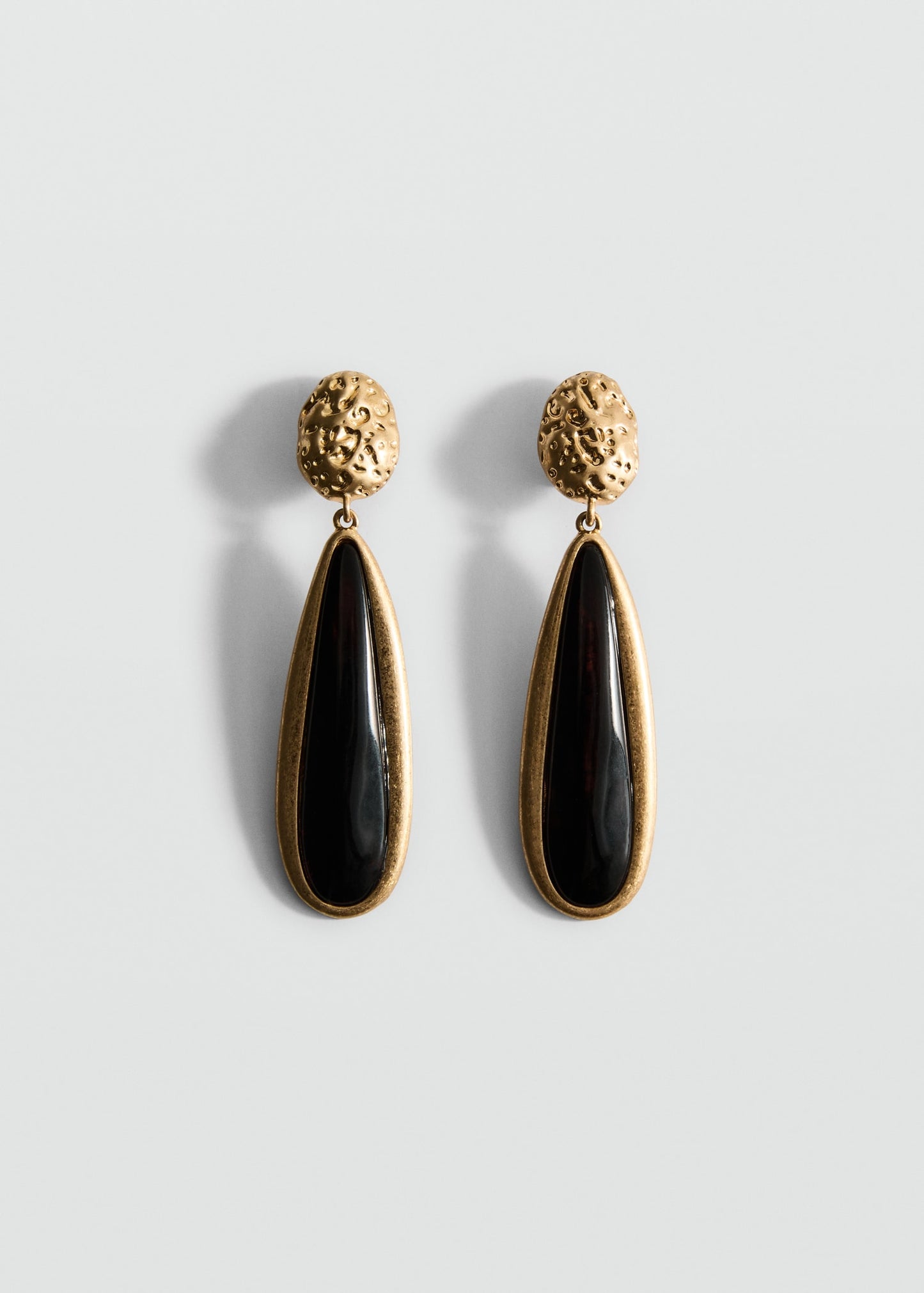 Resin pendant earrings