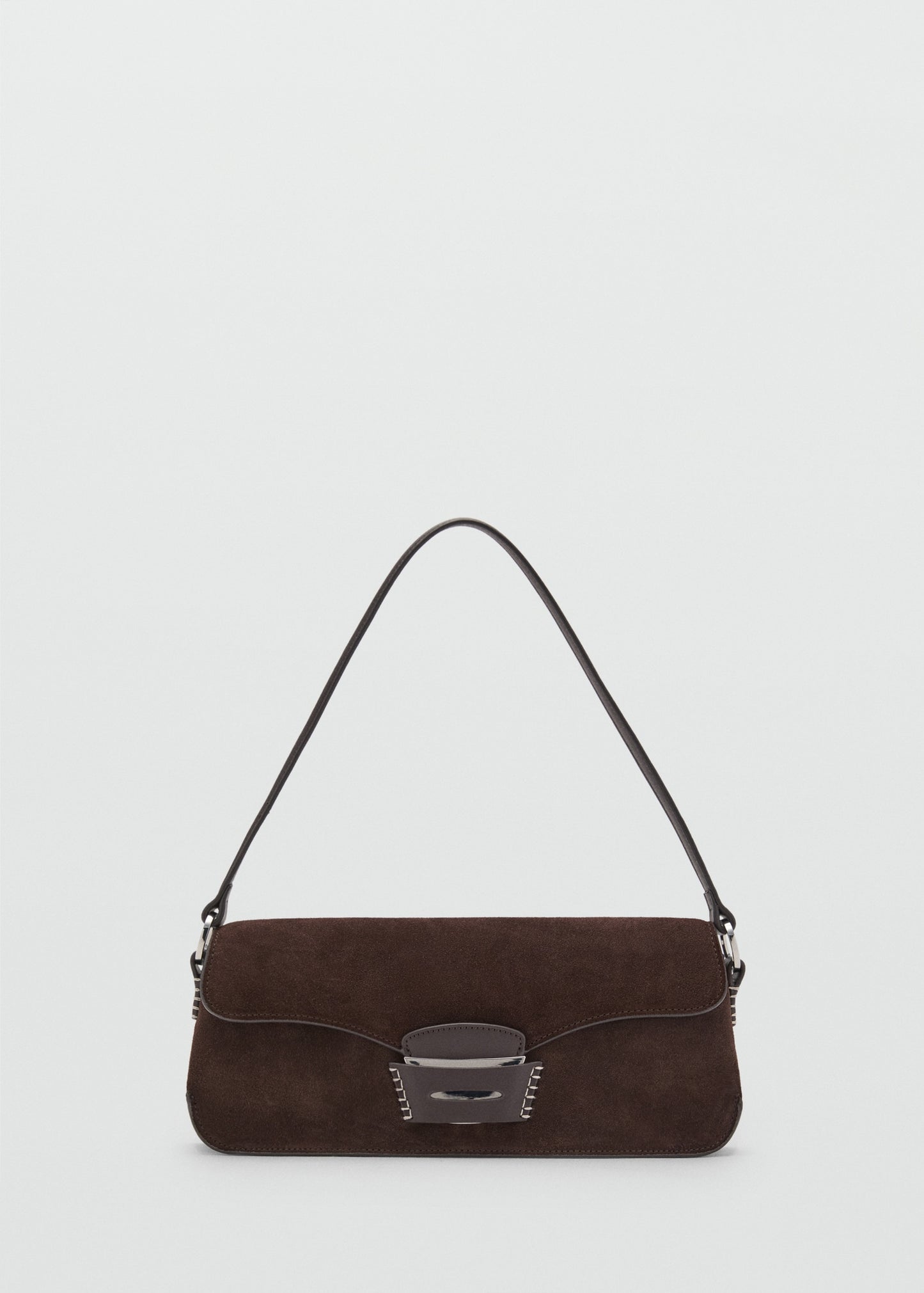 Suede shoulder bag