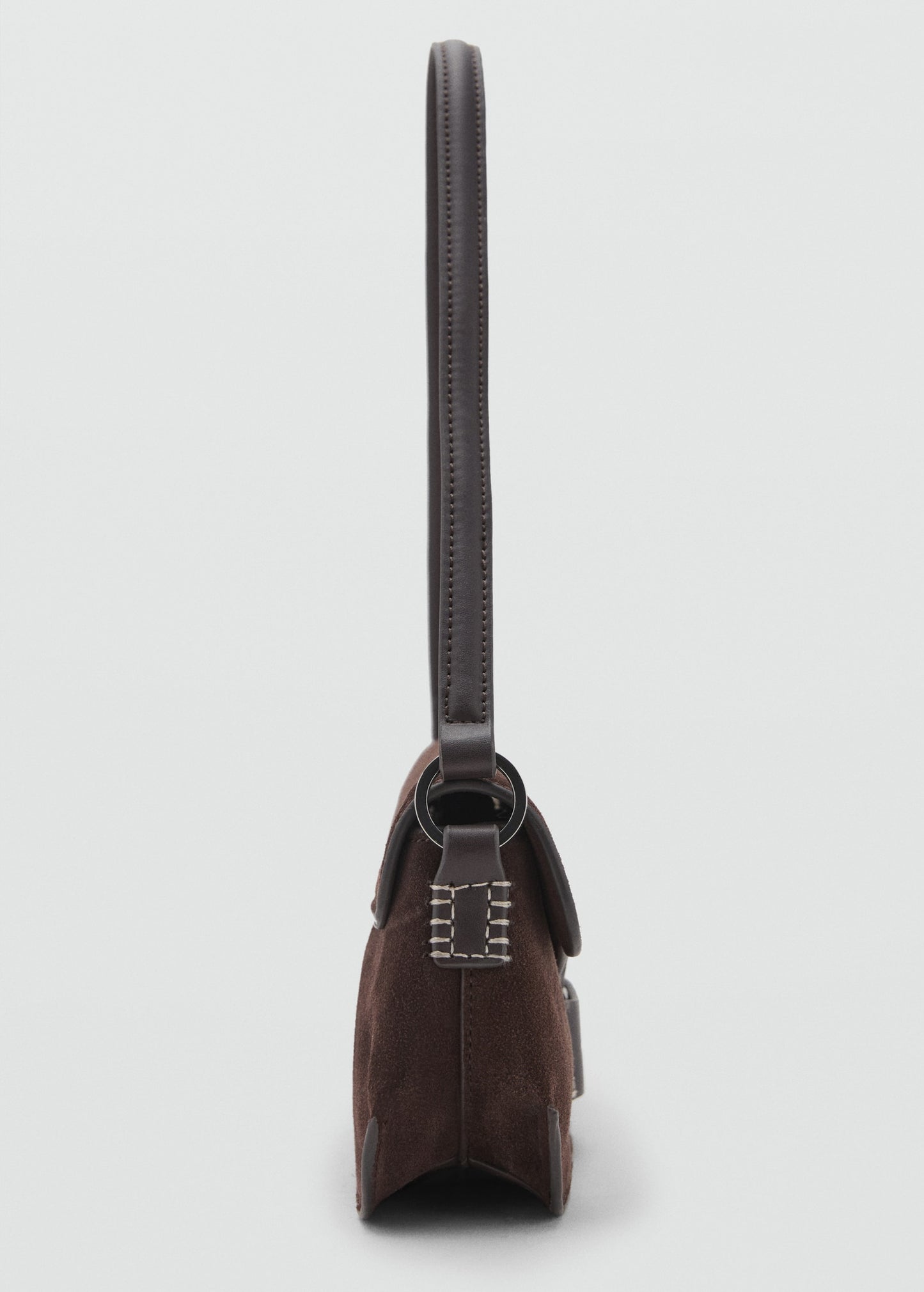 Suede shoulder bag
