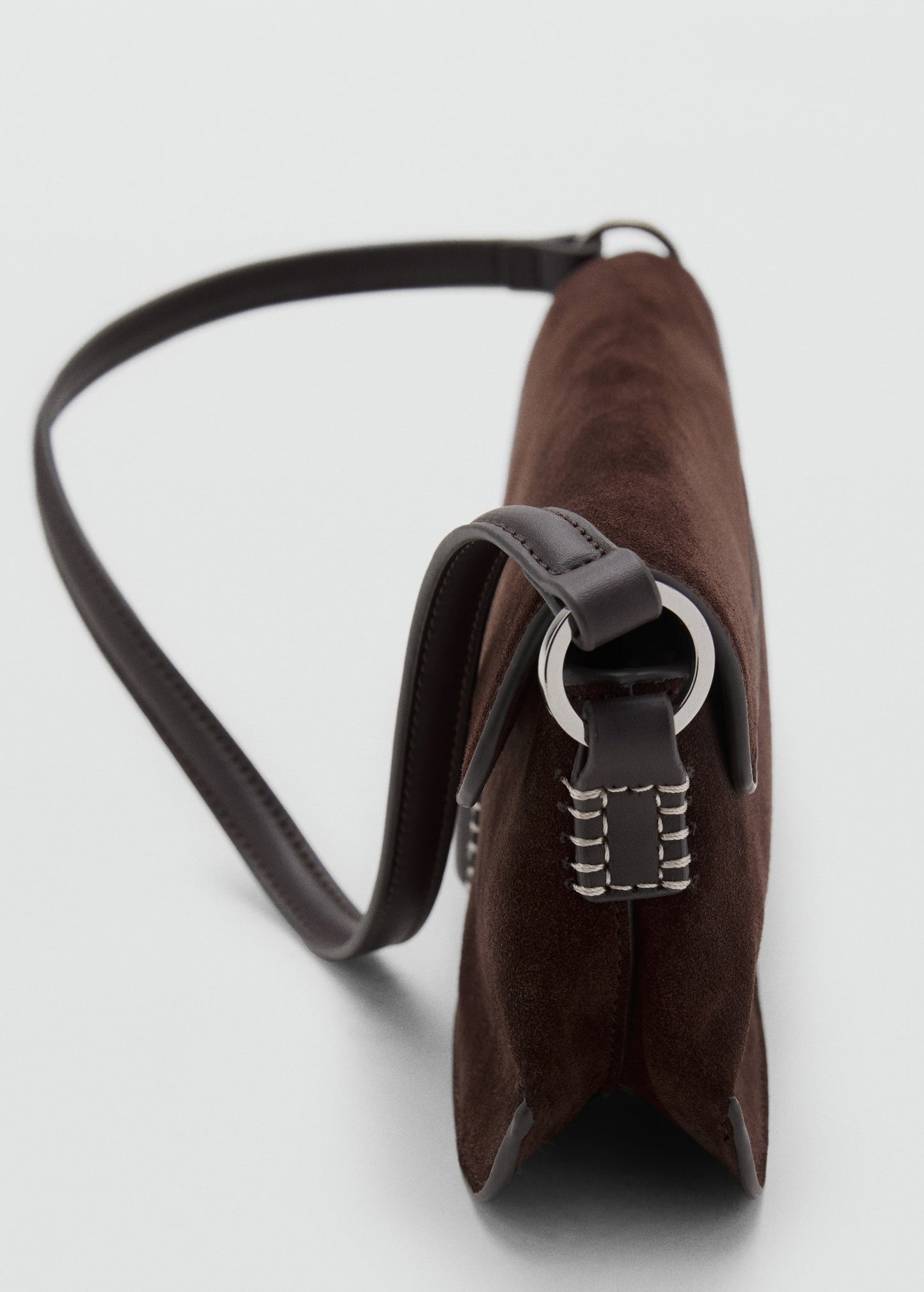 Suede shoulder bag