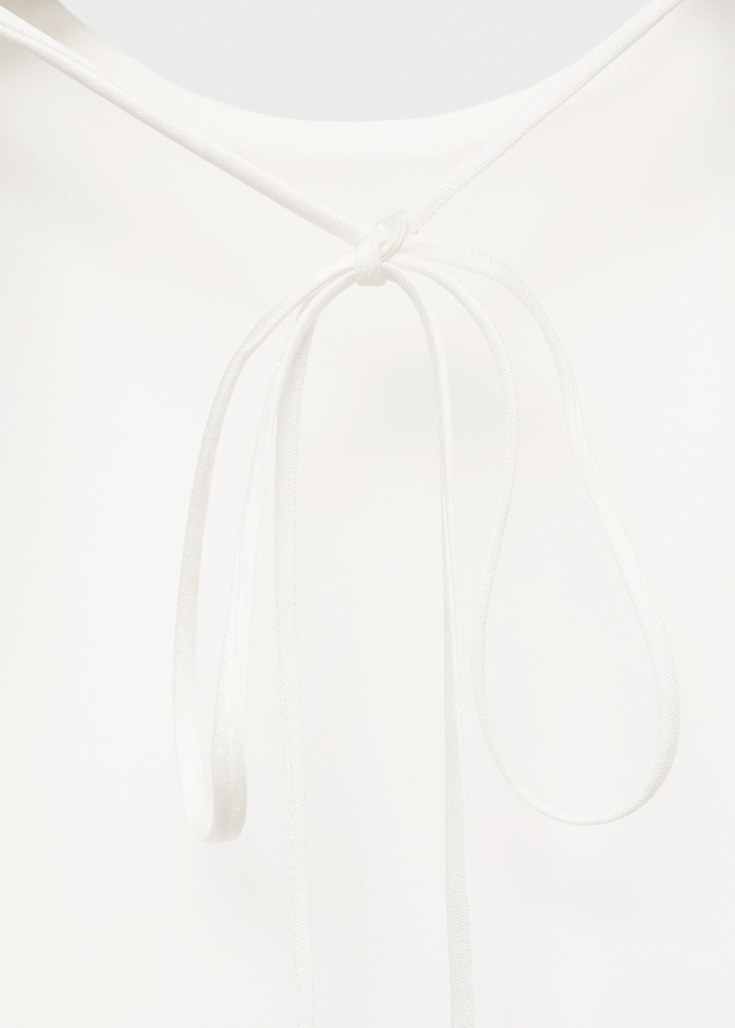 Asymmetrical satin top