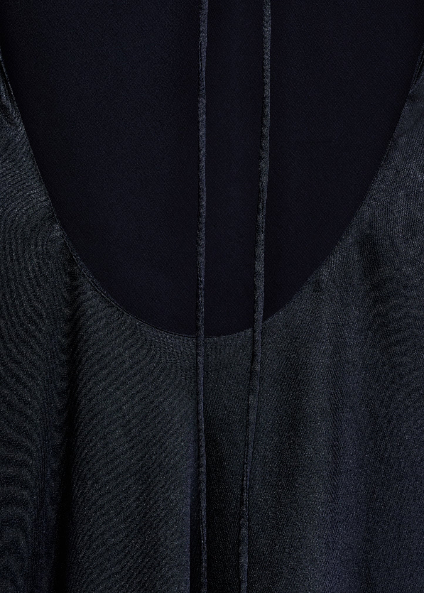 Asymmetrical satin top