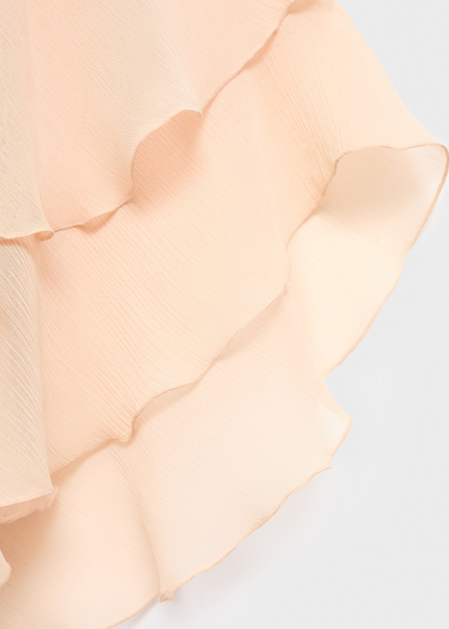 Ruffled blouse with flared sleeves