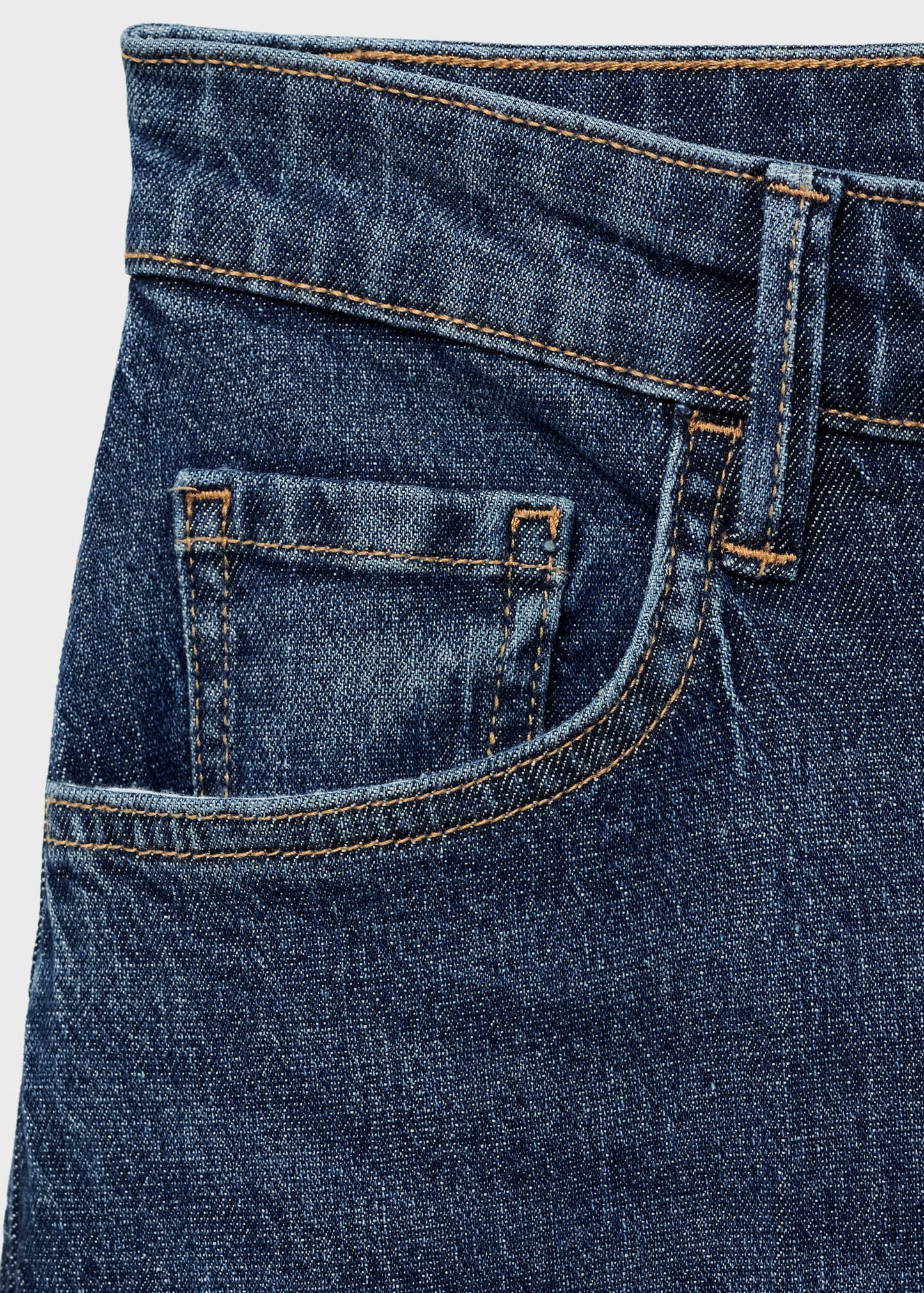 High-waisted wide-leg jeans