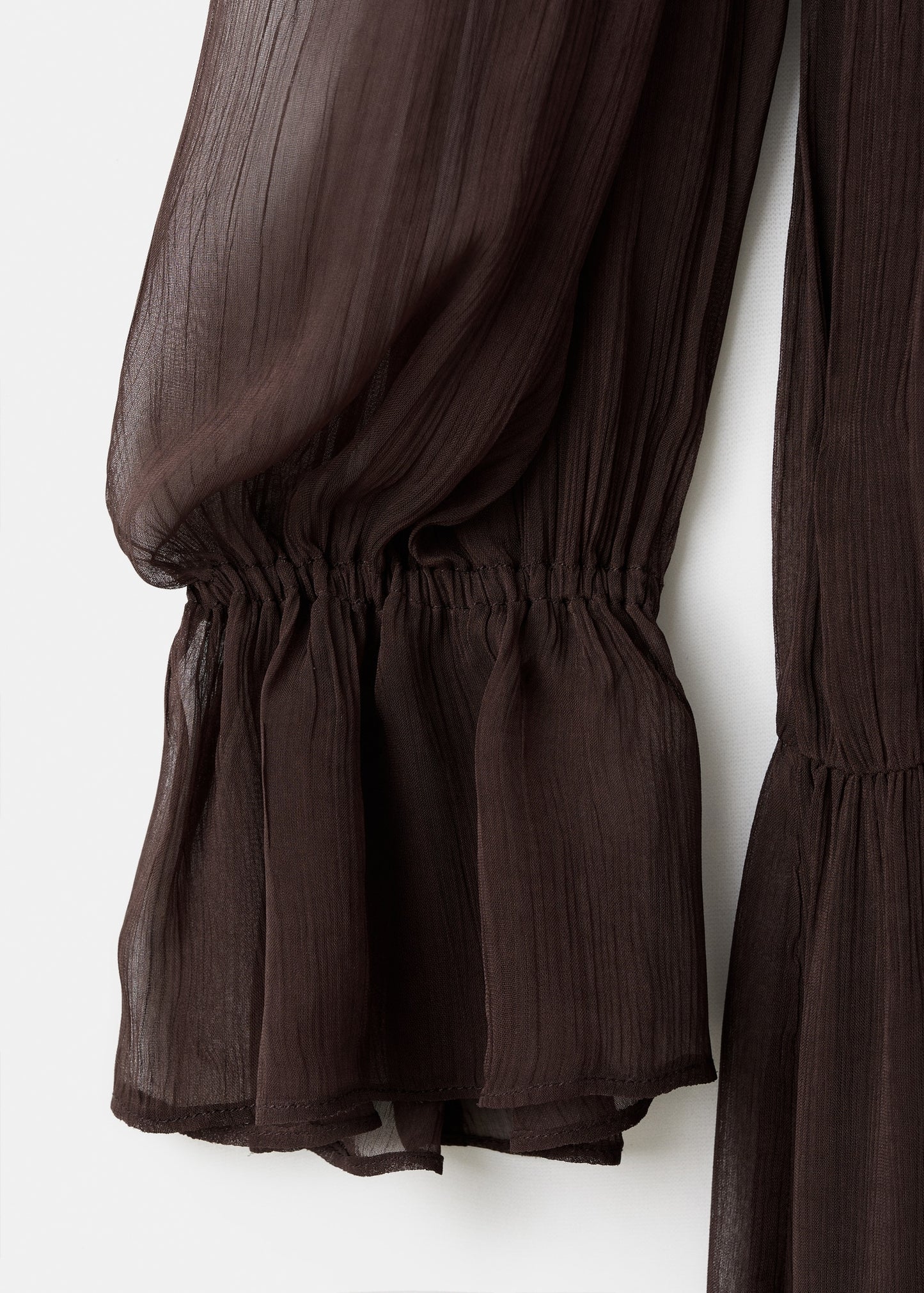 Ruched chiffon dress