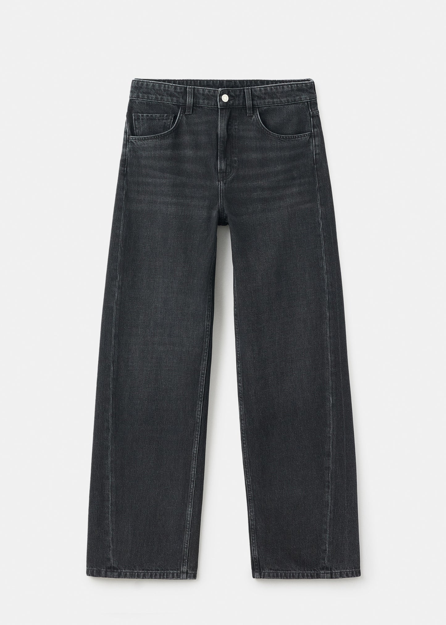 Mid-rise balloon jeans
