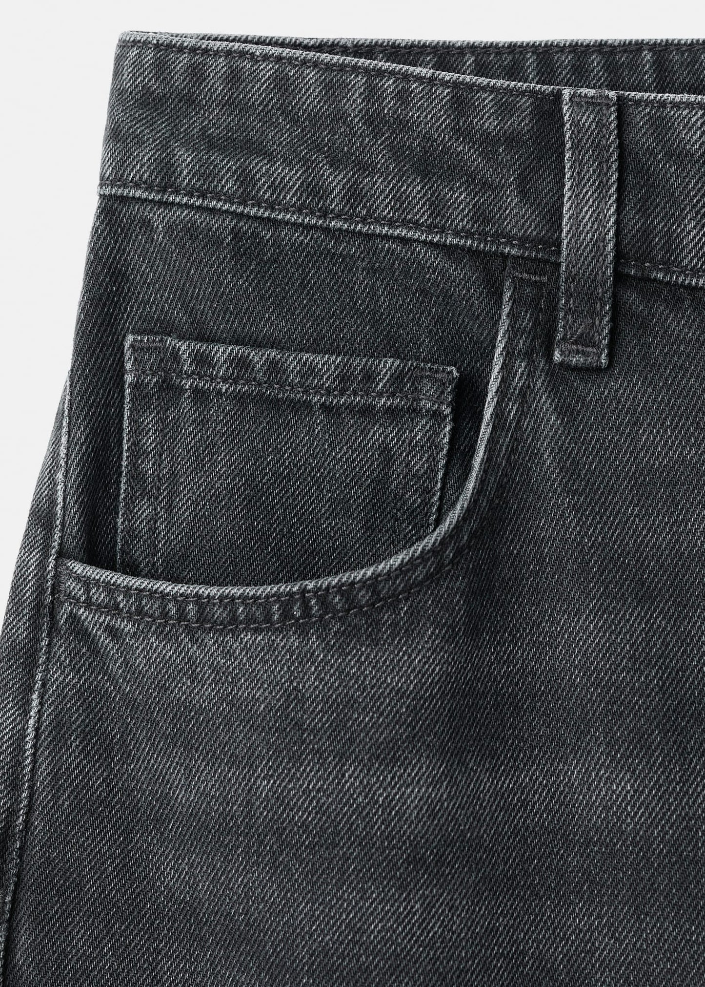 Mid-rise balloon jeans