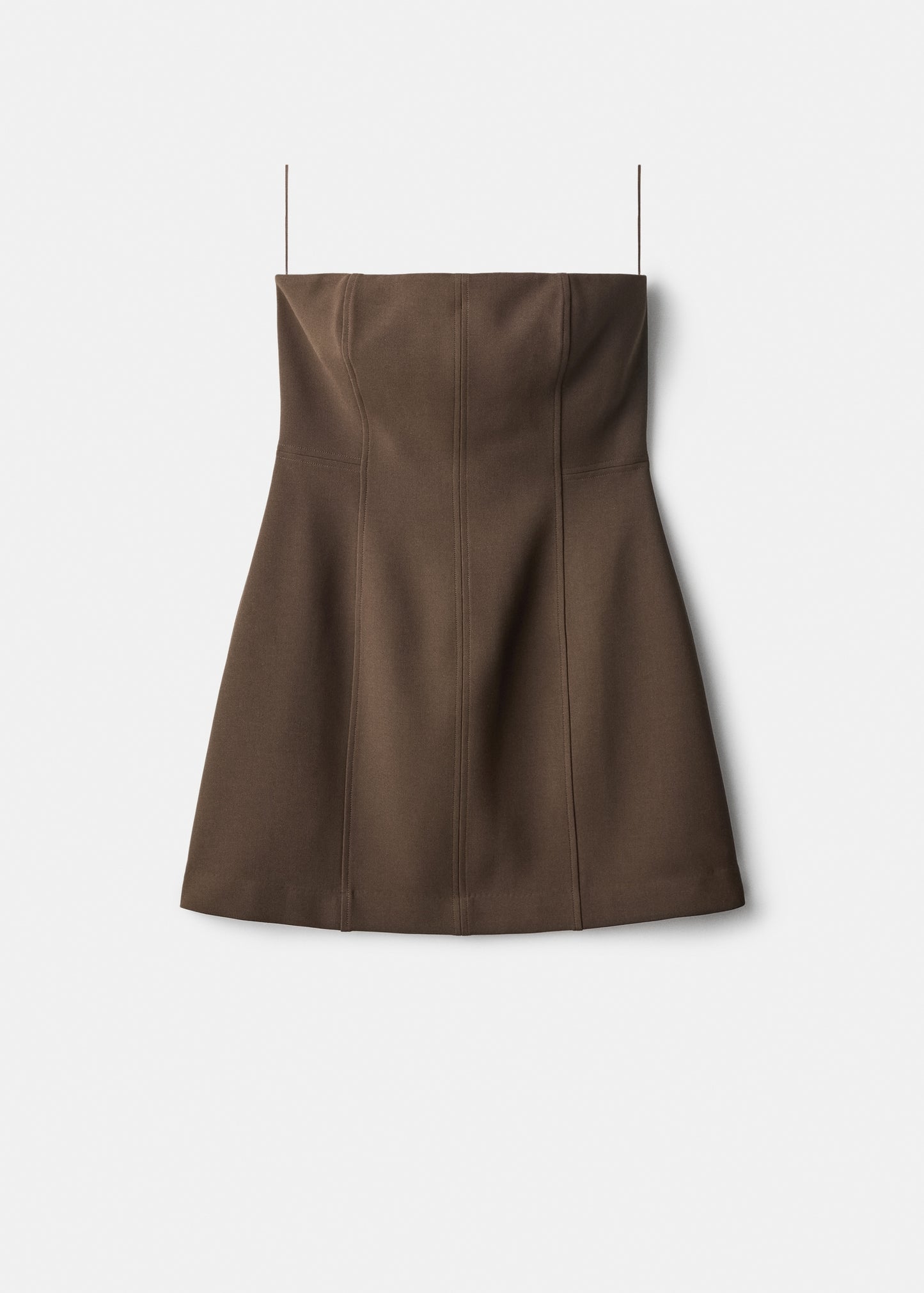 Strapless flared dress