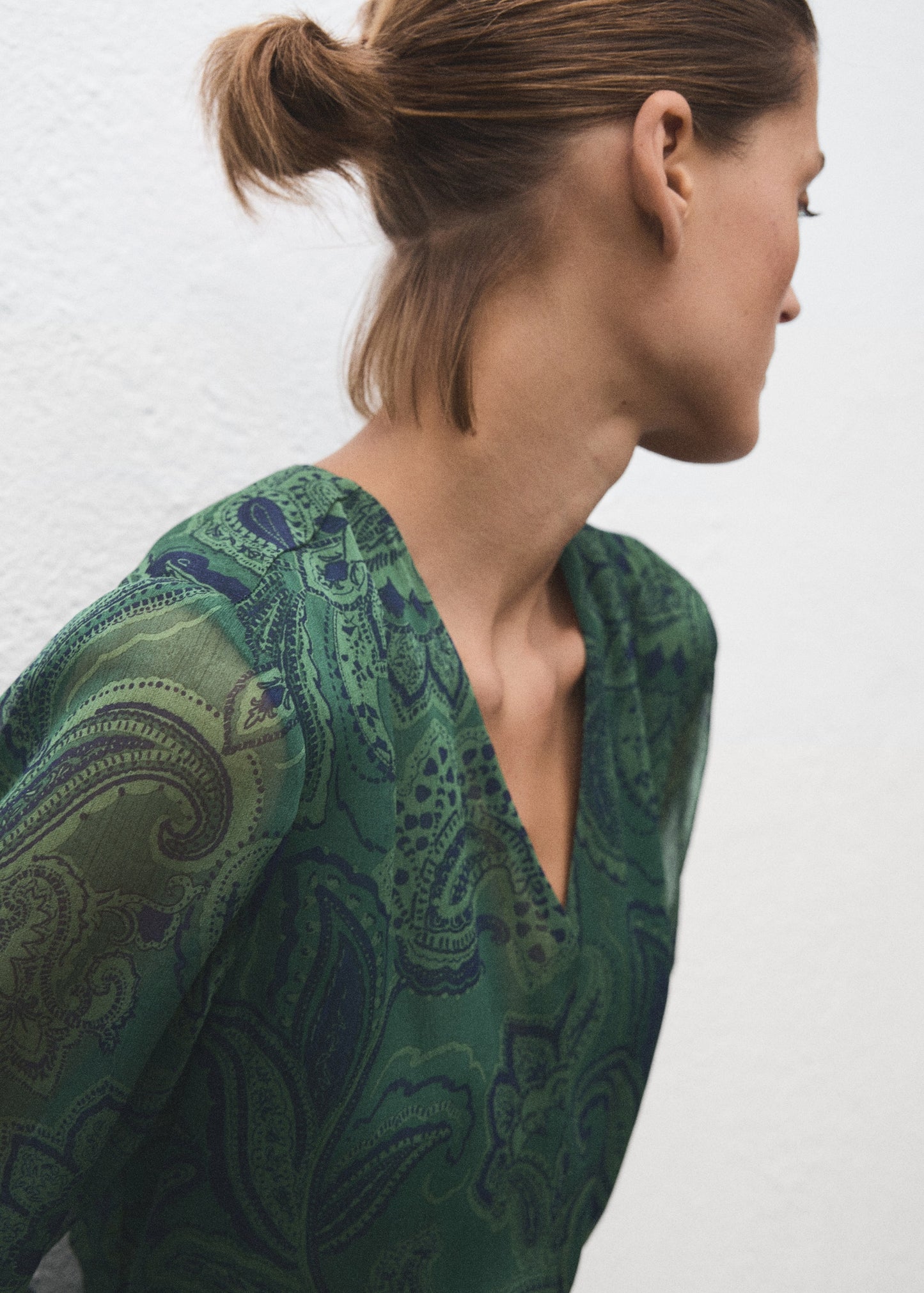 Belt printed dress